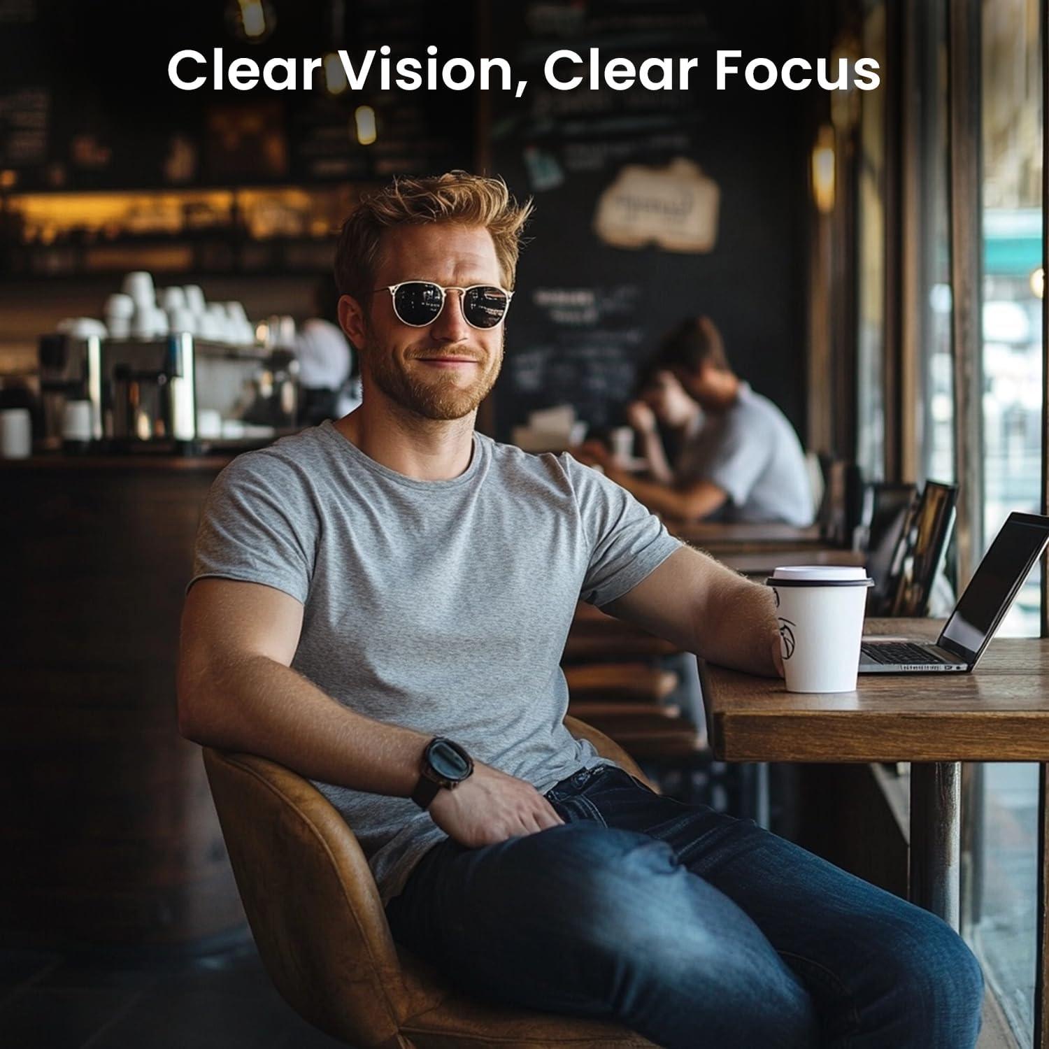 Kit de Limpieza de Gafas EVEO - 4 Piezas con Spray y Paño