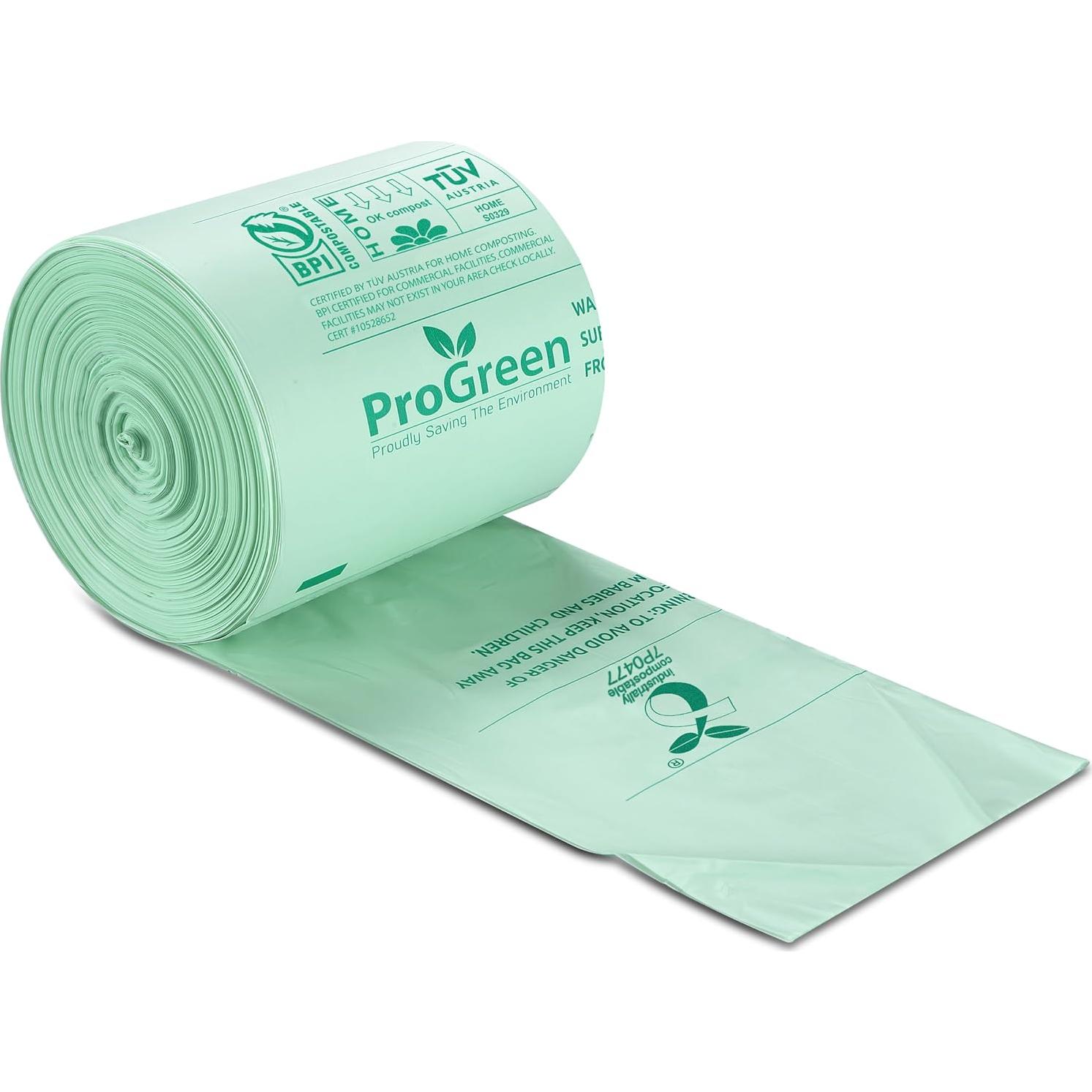 Bolsas Compostables ProGreen 13 Galones 100 Unidades