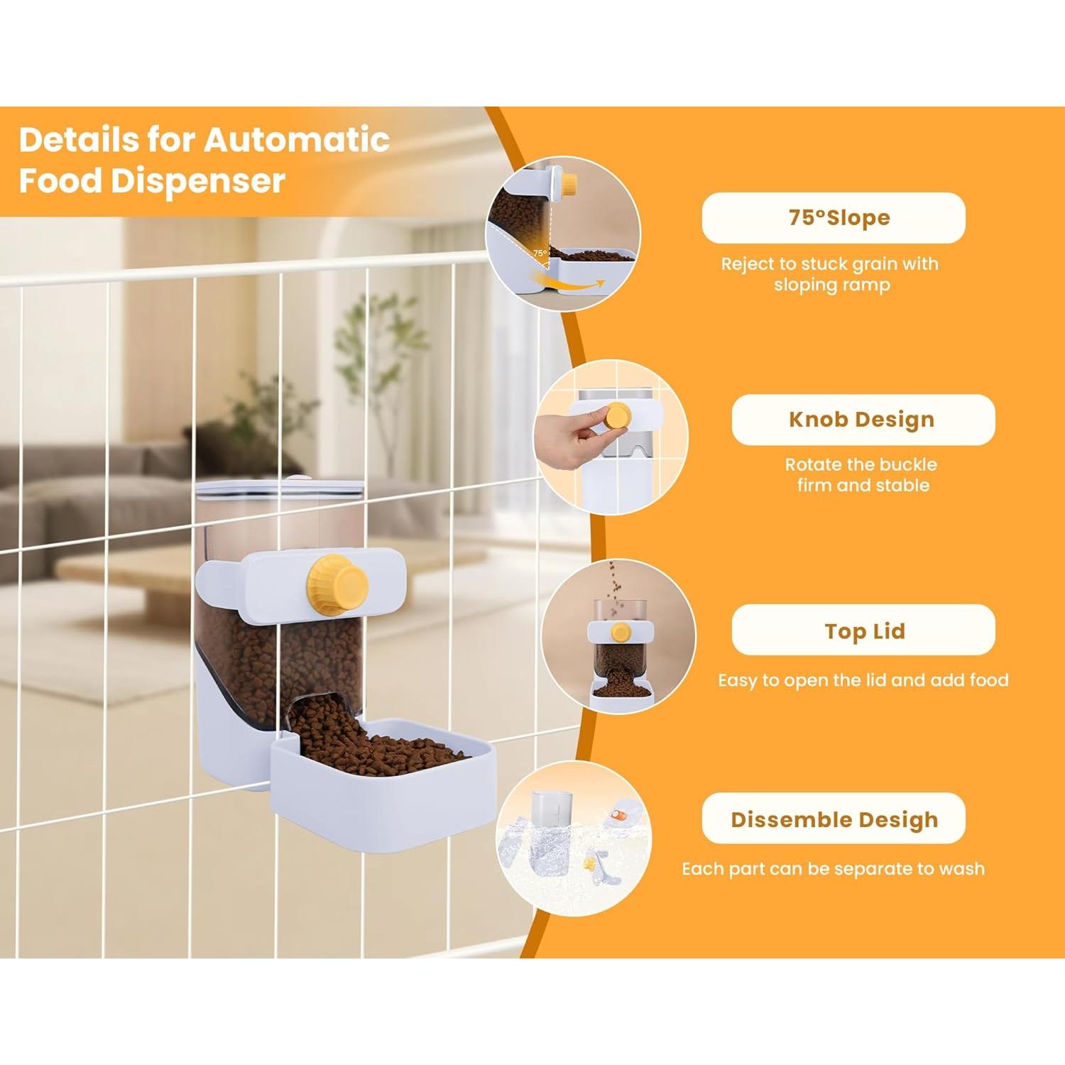 Comedero Automático FamiEver 1L para Perros y Gatos