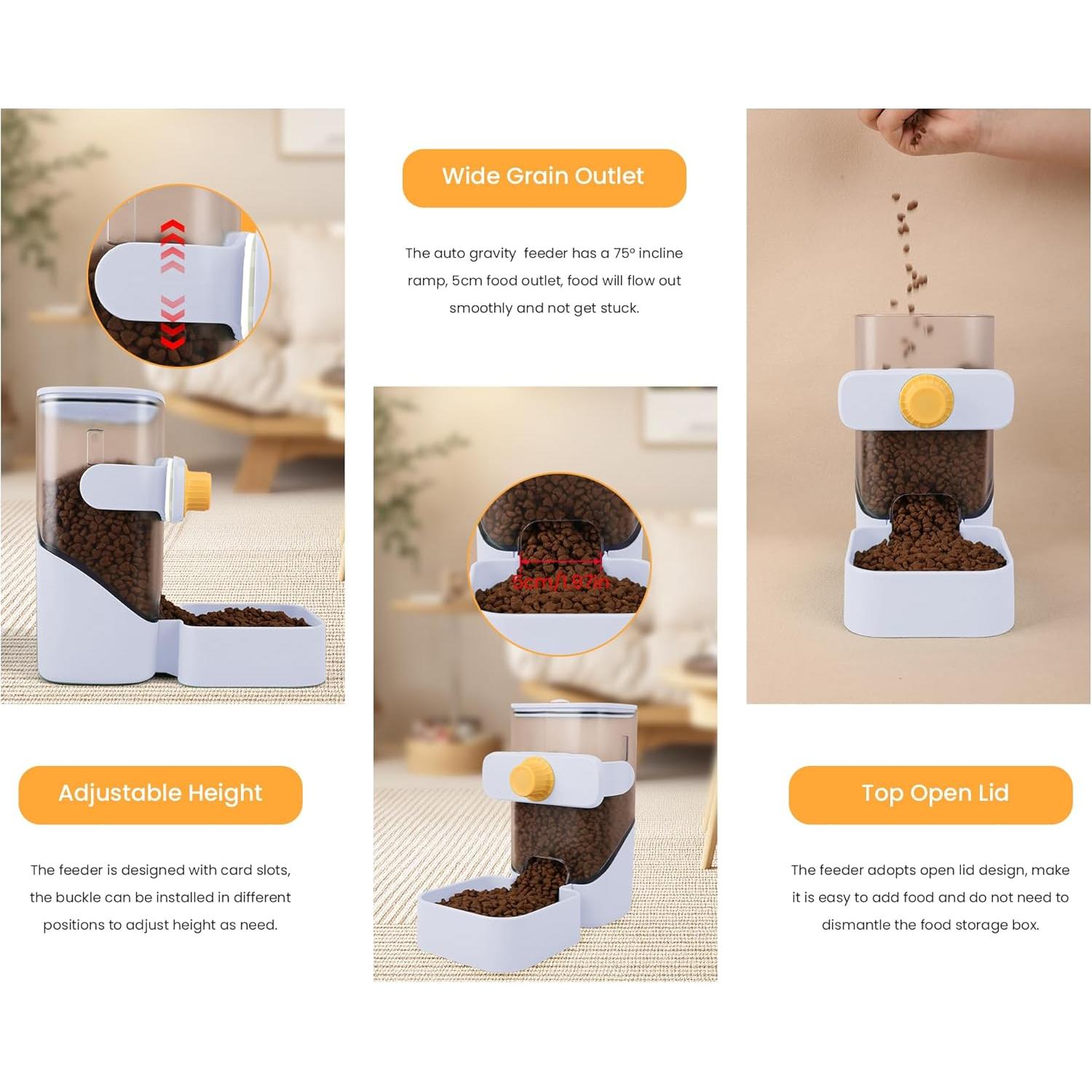 Comedero Automático FamiEver 1L para Perros y Gatos