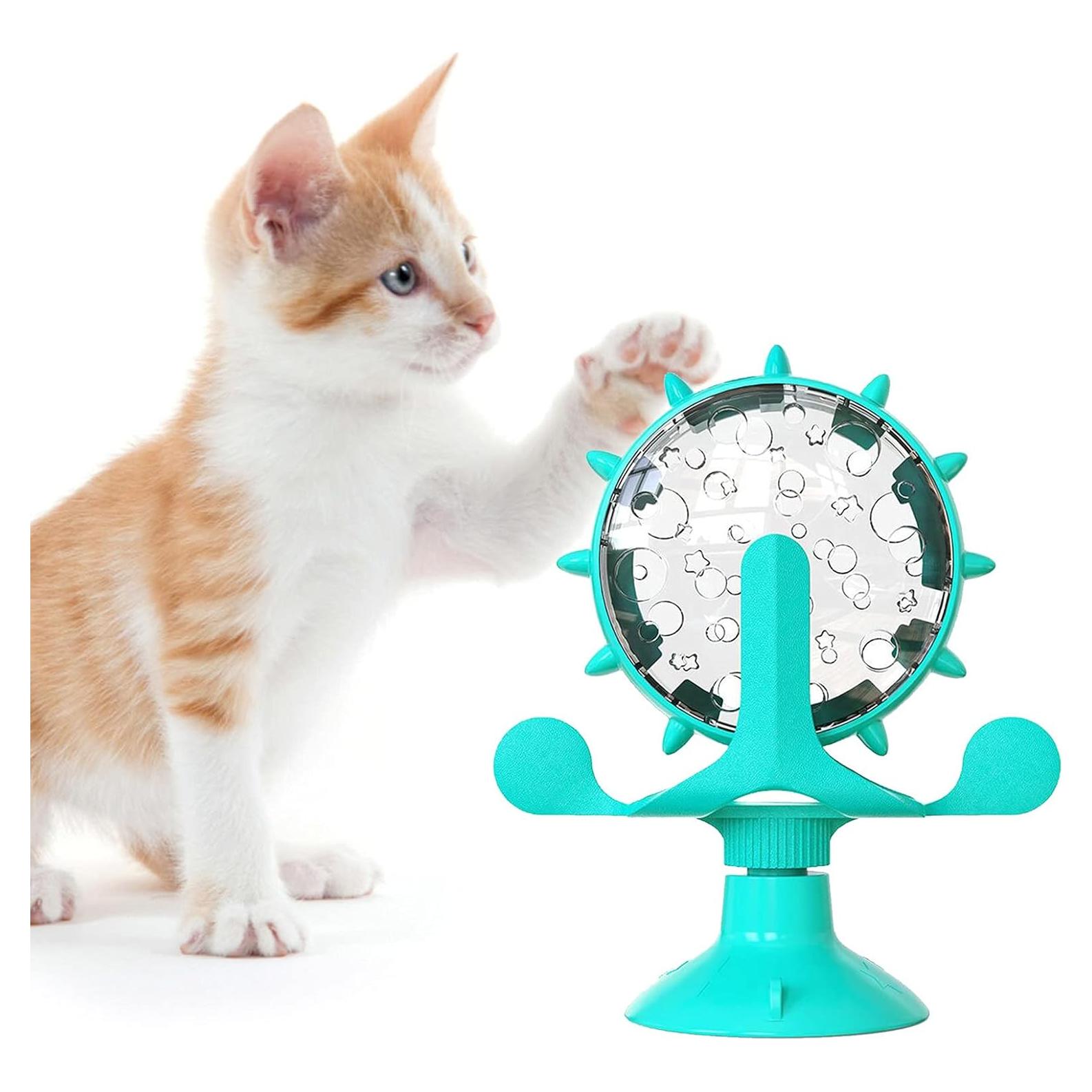 Dispensador de golosinas para gatos OwnLifeYF molino 360°