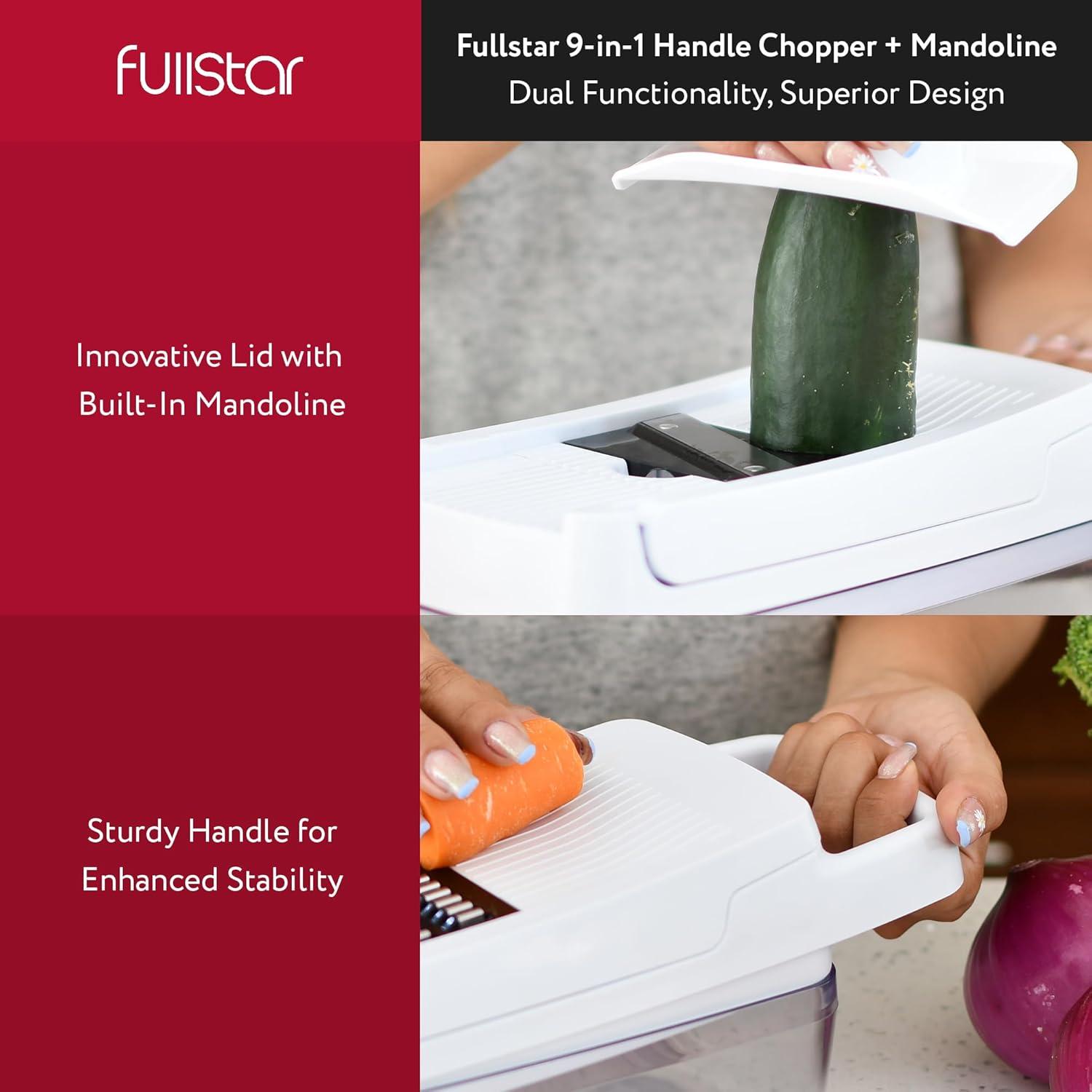 Cortador de Verduras Fullstar Lite 9 en 1 con Contenedor