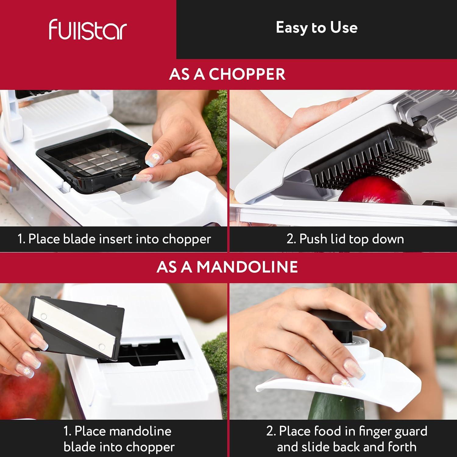 Cortador de Verduras Fullstar Lite 9 en 1 con Contenedor