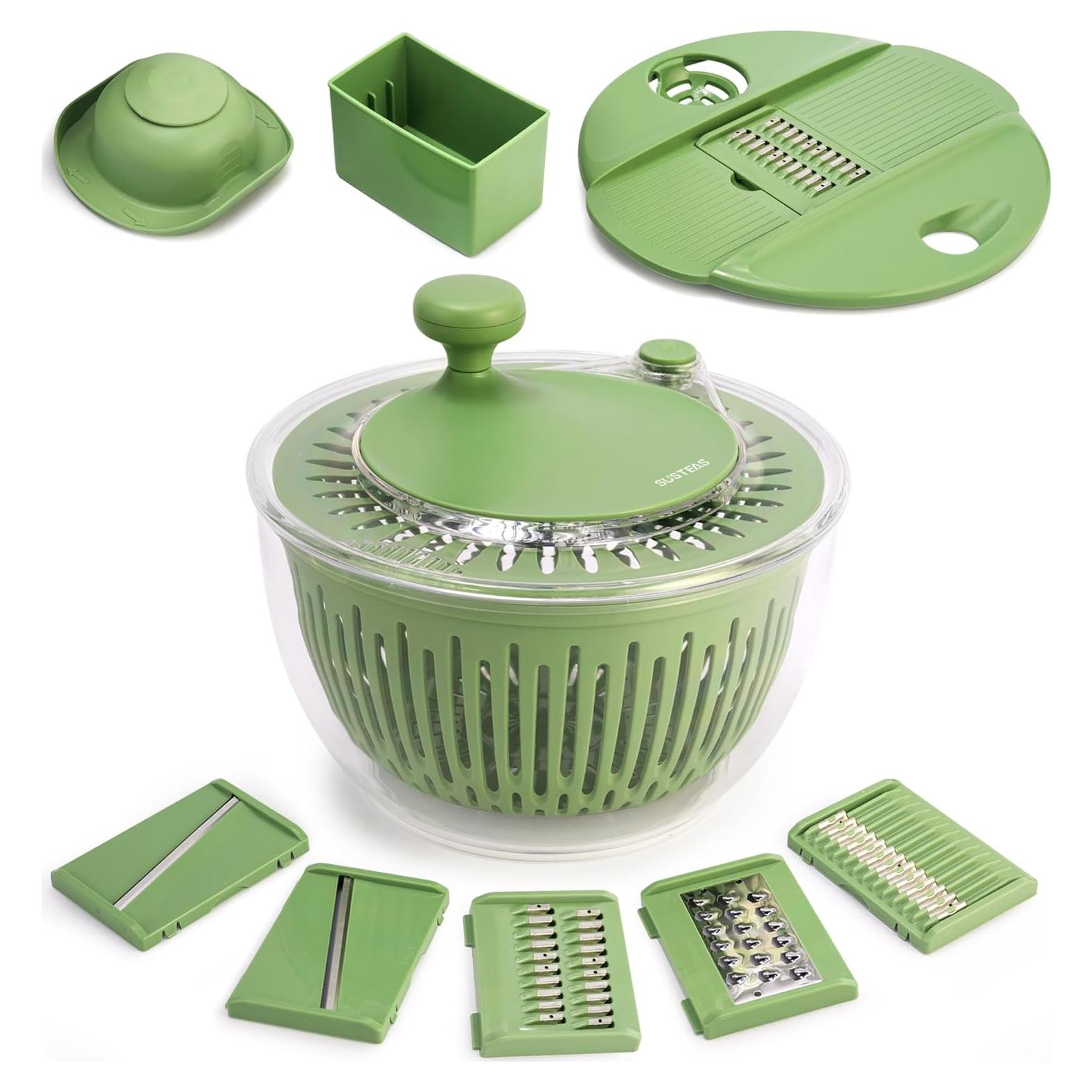 Escurridor de Ensalada SUSTEAS 4.5L con Colador y Rallador