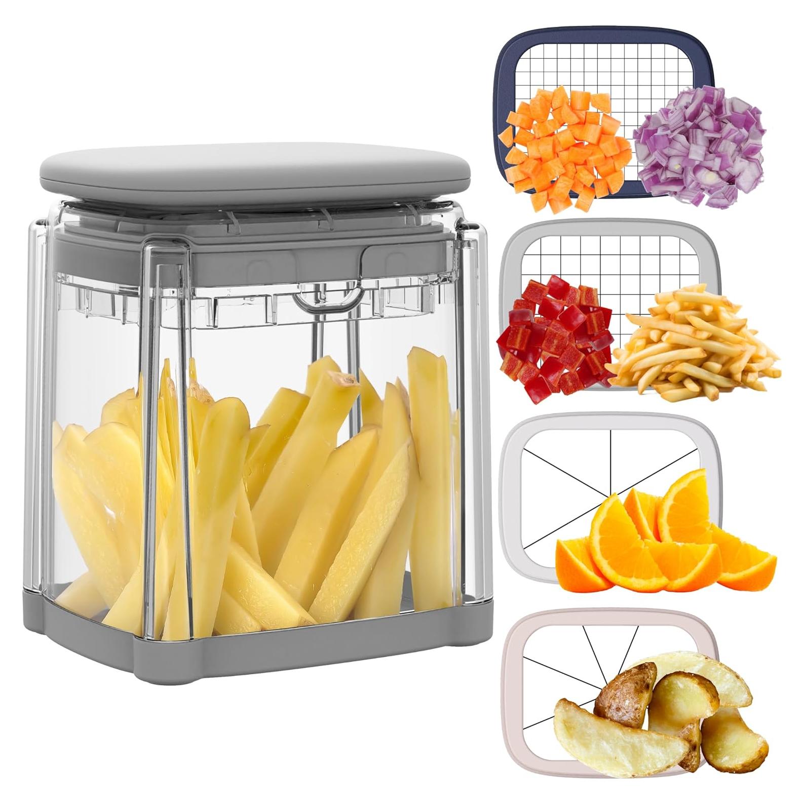 Cortador de Verduras Brieftons 4 Cuchillas Acero Inoxidable