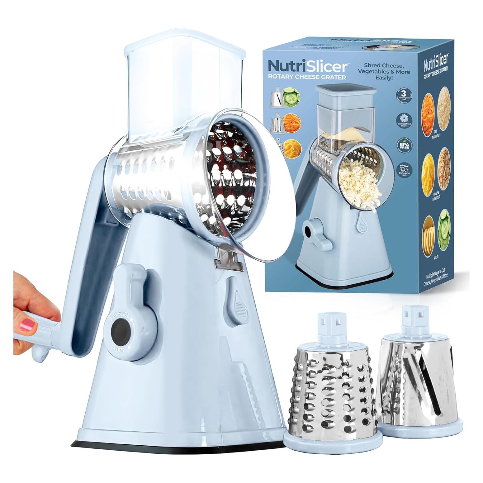 Rallador de Queso Rotativo EMSON 3 Cuchillas Acero Inoxidable