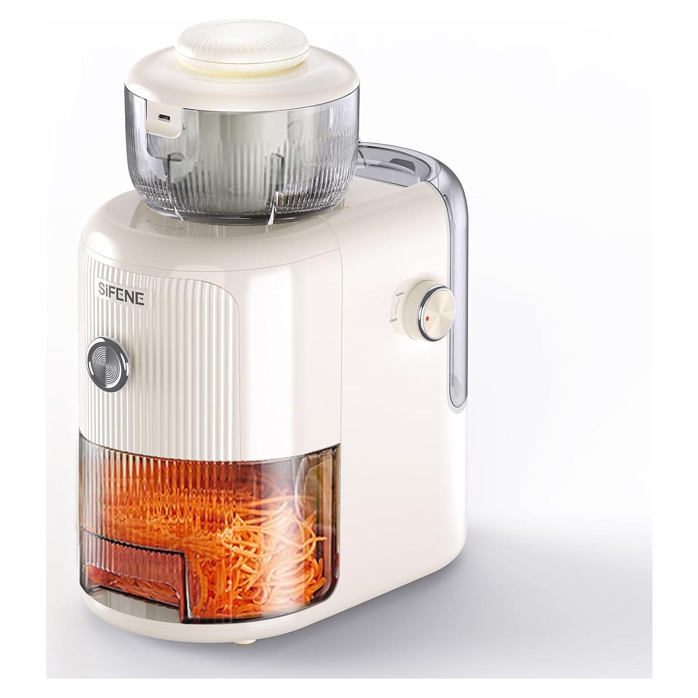 Rallador Eléctrico SiFENE 4 en 1 con Cuchillas Inoxidable