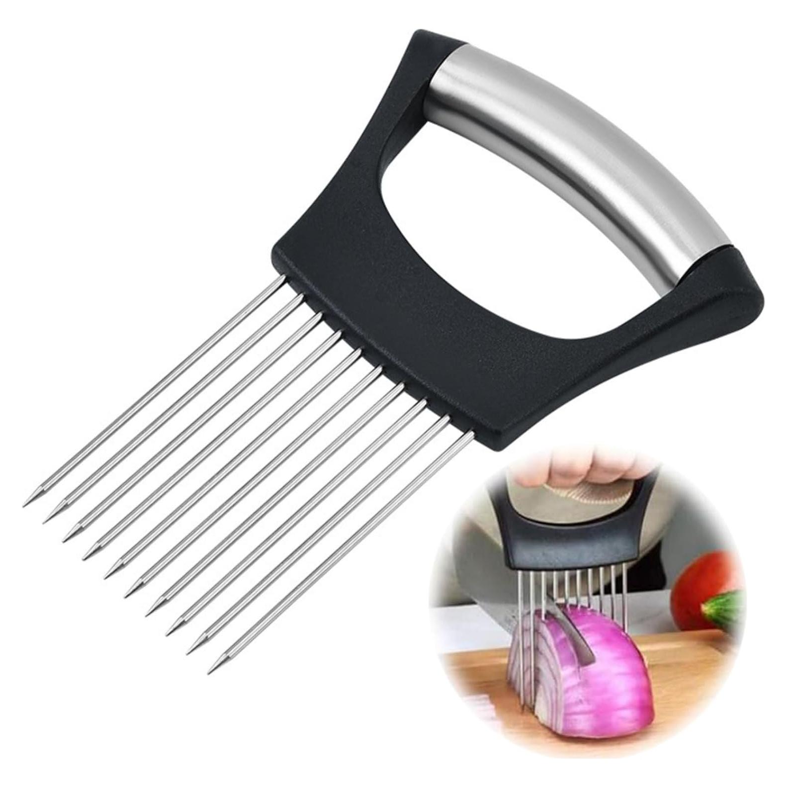 Soporte Cortador de Cebolla SNSZNMY Acero Inoxidable 1 Paquete