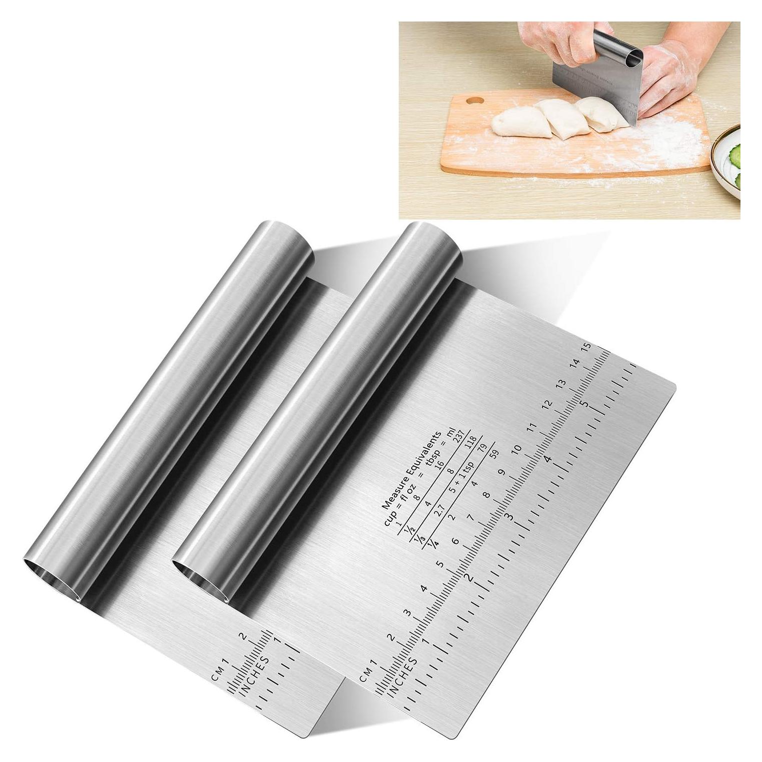 Cortador de Masa y Pizza MS WGO Acero Inoxidable 2PCS