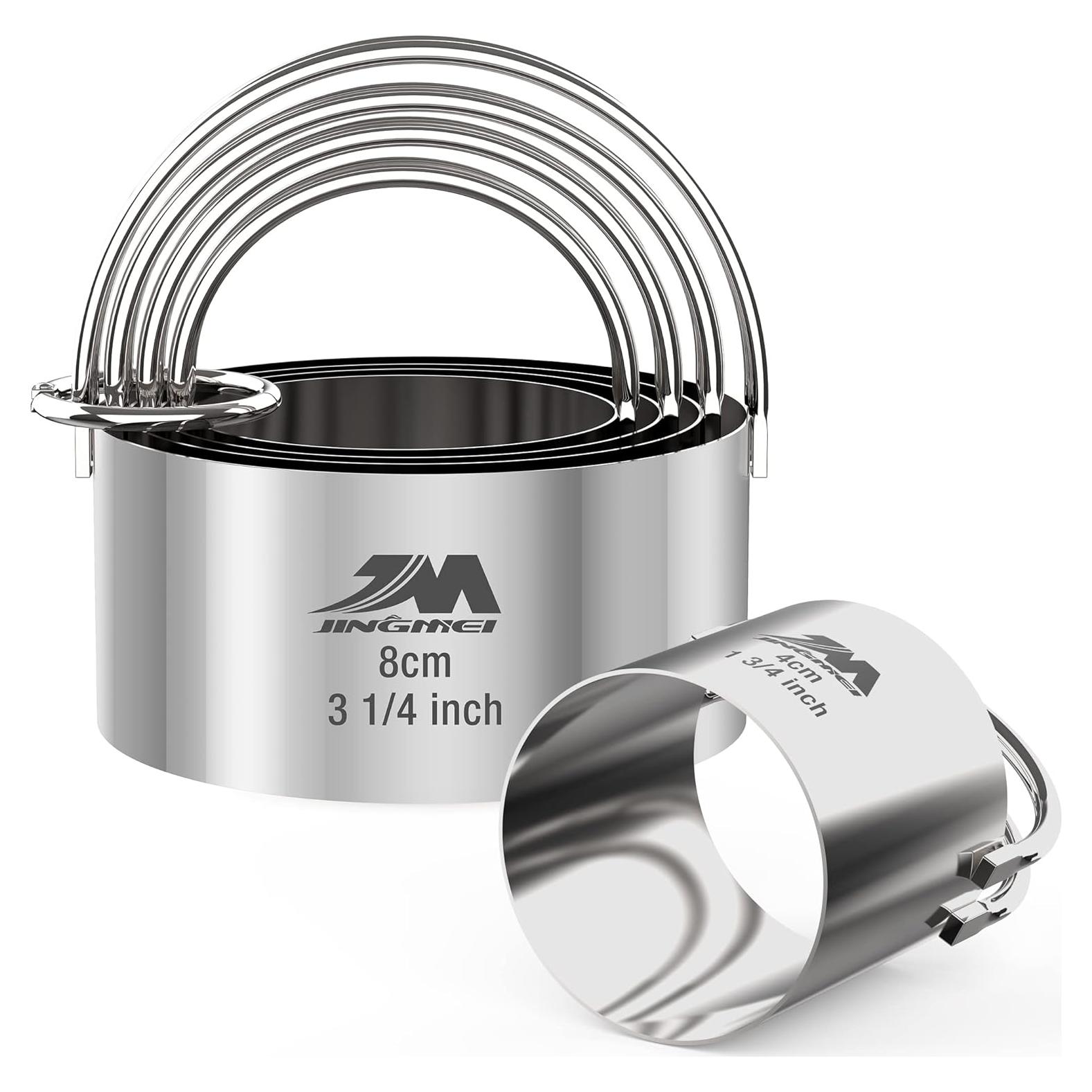 Juego de Cortadores de Galletas M JINGMEI 5 Piezas Acero Inoxidable