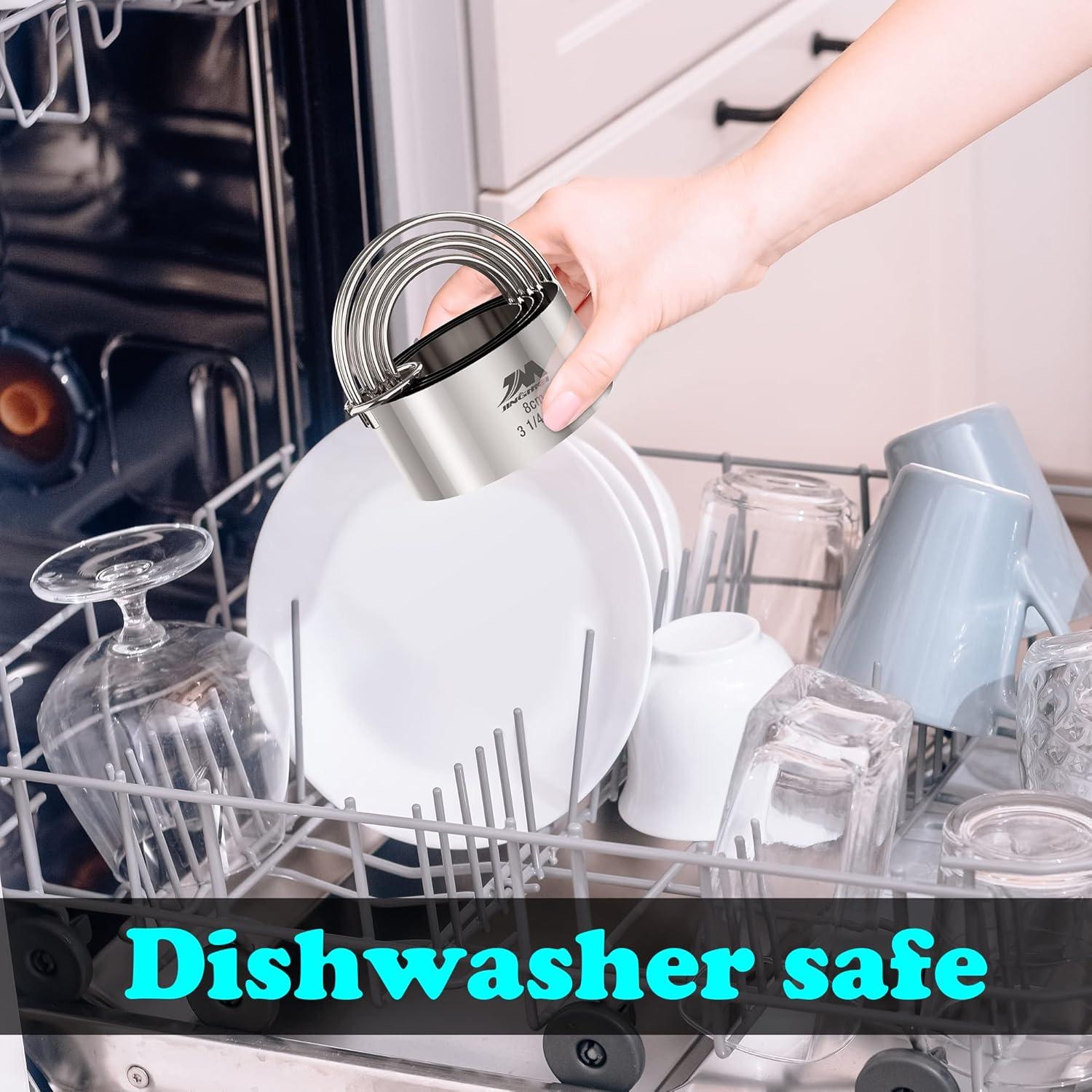 Juego de Cortadores de Galletas M JINGMEI 5 Piezas Acero Inoxidable