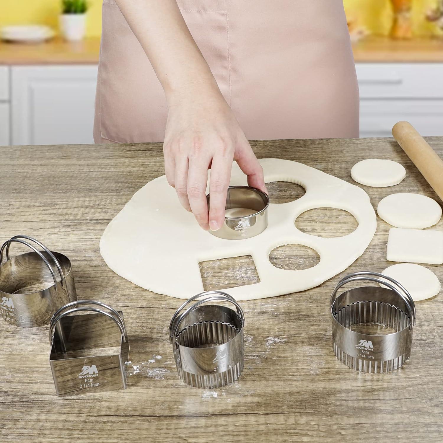 Juego de Cortadores de Galletas Redondos 12 Piezas M JINGMEI