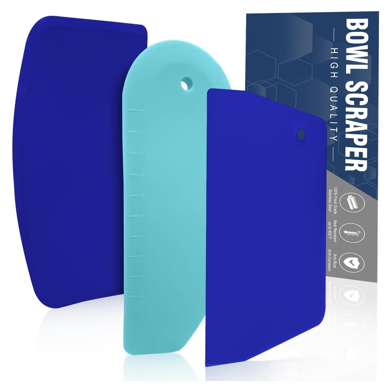 Juego de Raspadores de Masa Walfos 3 Piezas Silicona