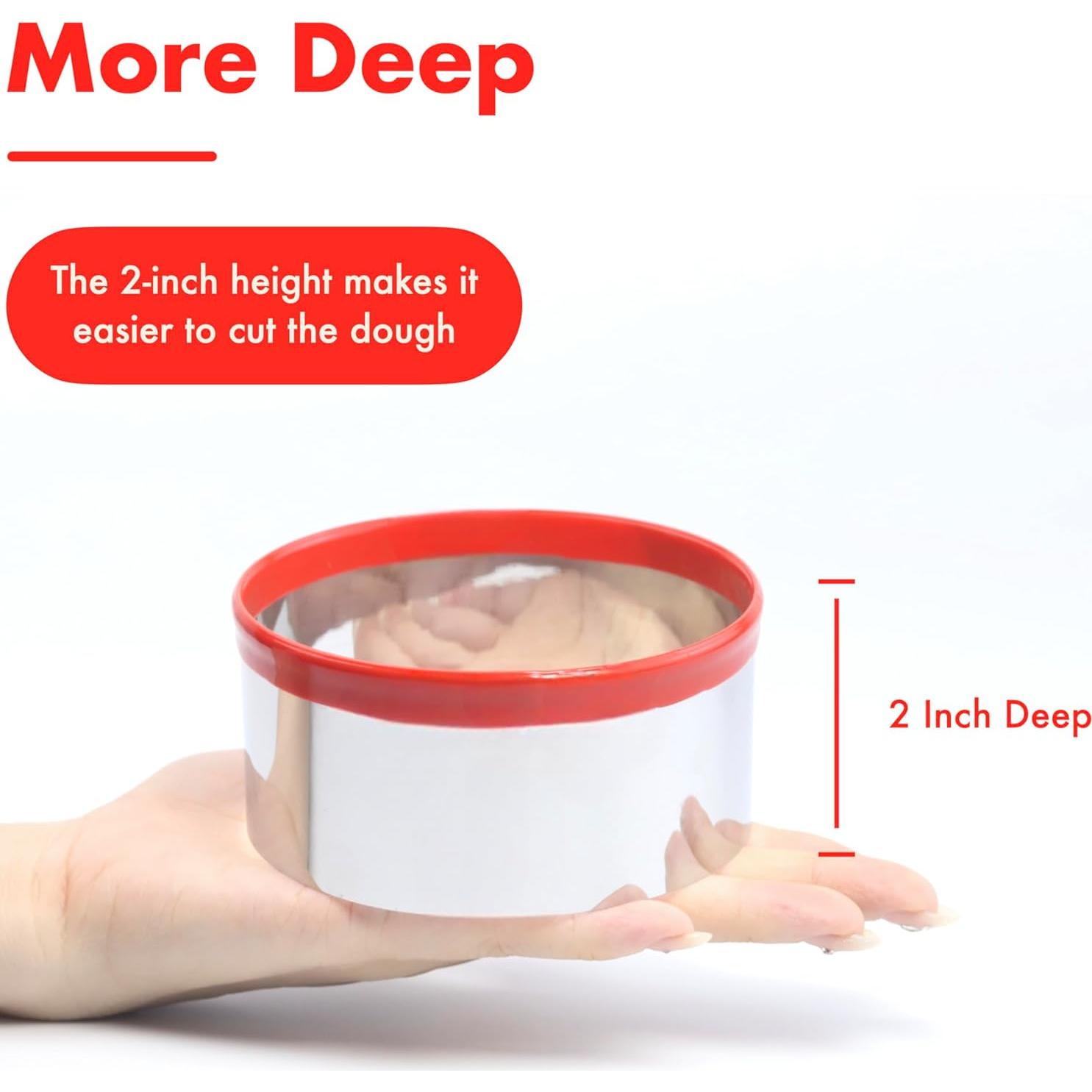 Juego de Cortadores de Galletas Redondos COOKIEQUE 3 Piezas