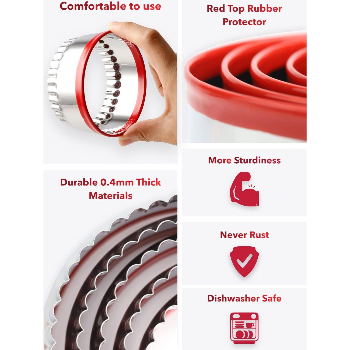 Juego de Cortadores de Galletas Redondos COOKIEQUE - 3 Piezas