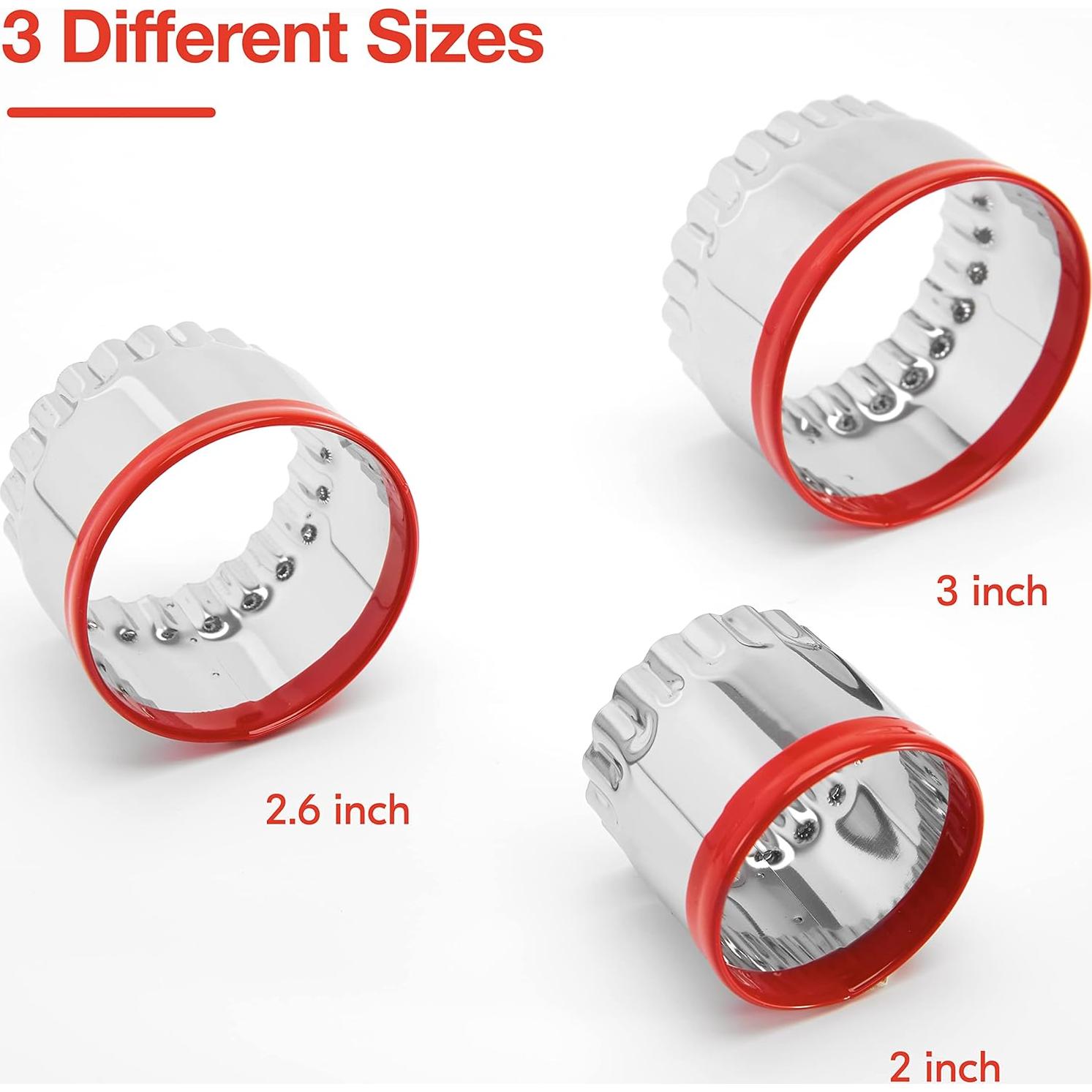 Juego de Cortadores de Galletas Redondos COOKIEQUE - 3 Piezas