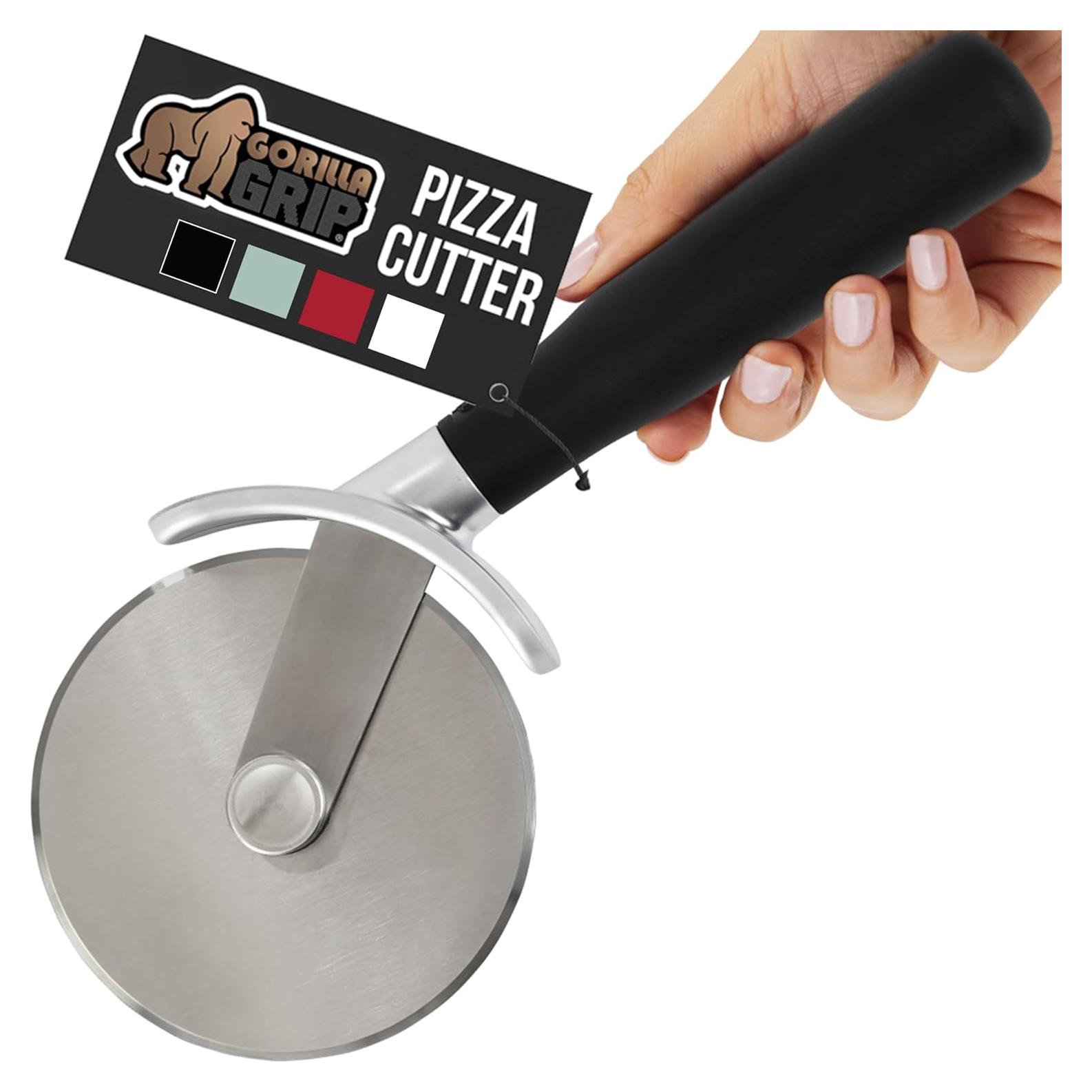 Cortador de Pizza GORILLA GRIP 22,86 cm Acero Inoxidable Negro