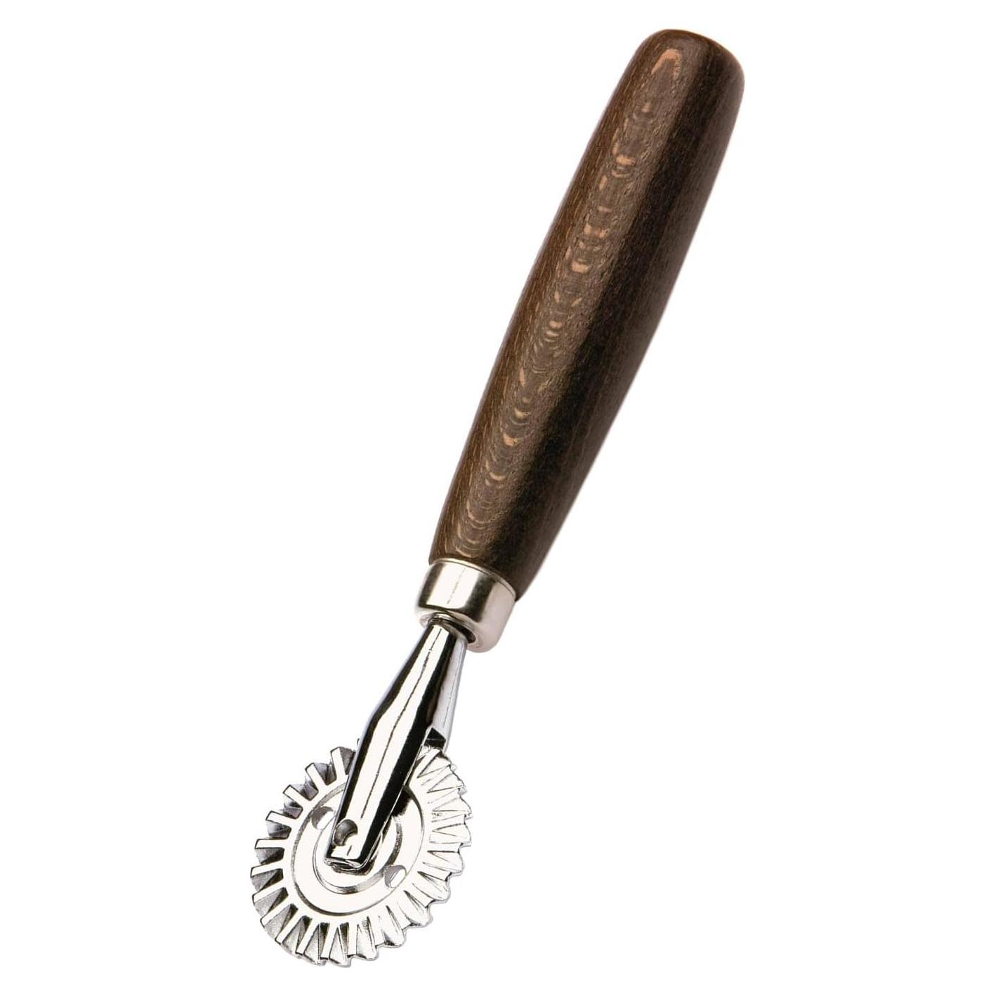 Rueda de Pastelería Tredoni 4cm Acero Inoxidable Mango Madera