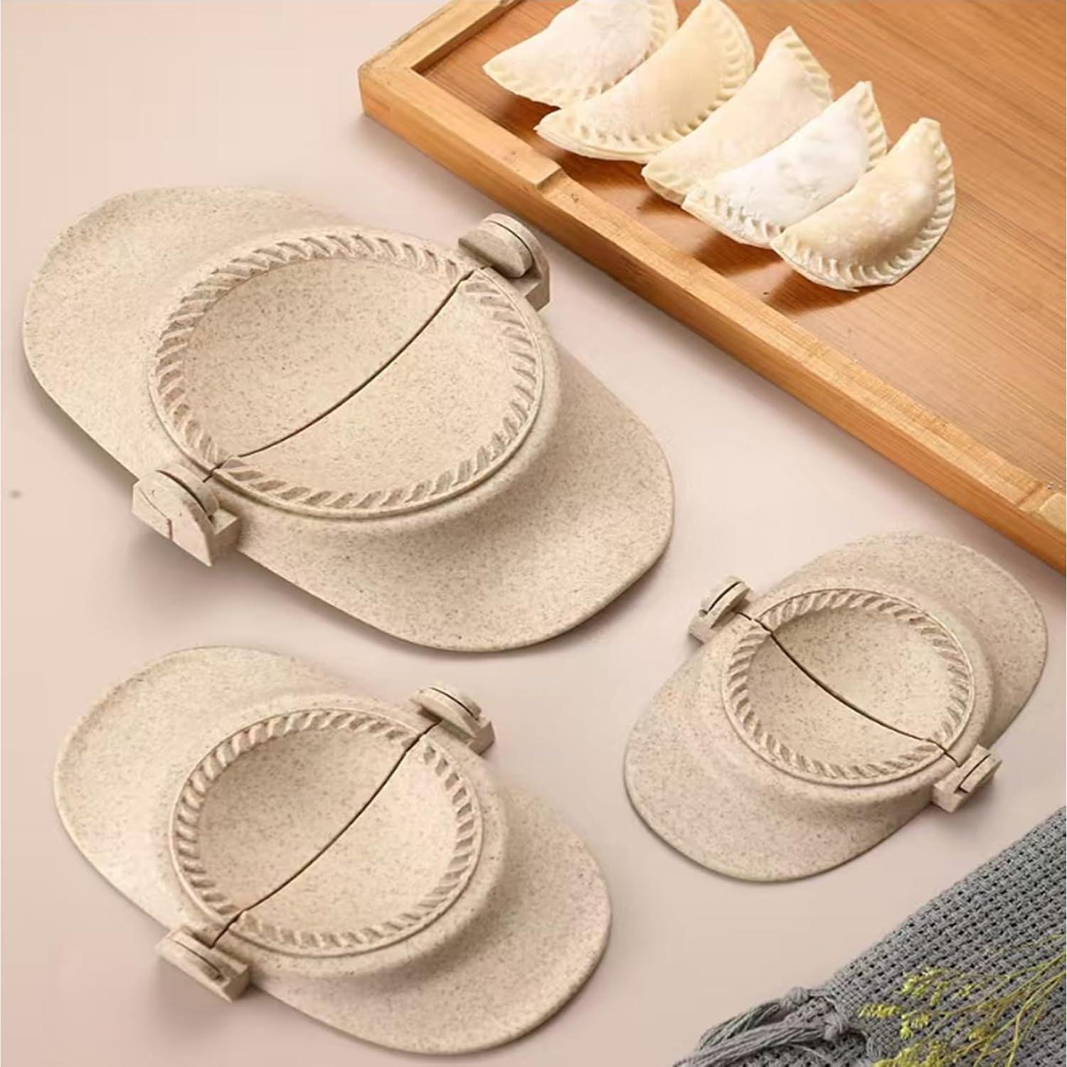 Hacedor de Dumplings TONBOOT Set 3 Tamaños Prensa y Cortador