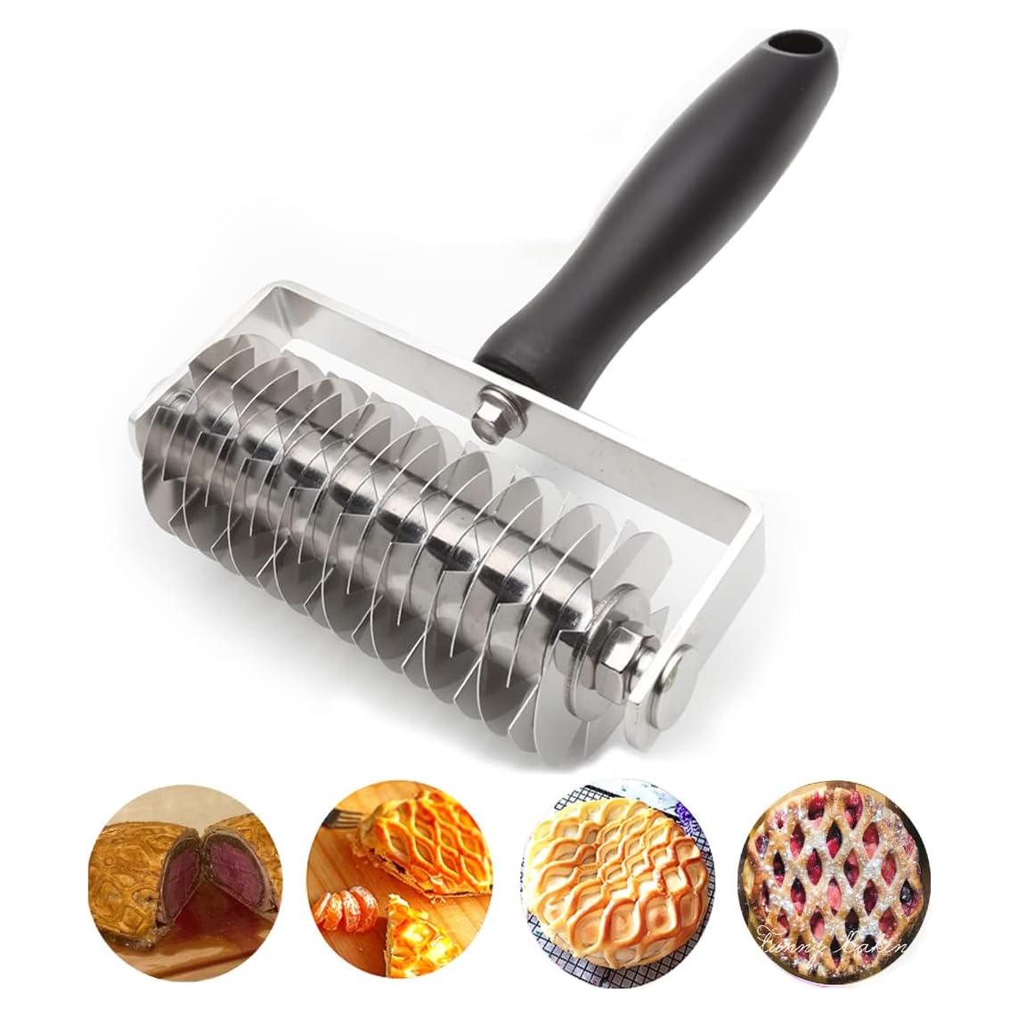 Rodillo Cortador de Rejilla VINMEN de Acero Inoxidable 19.5 cm