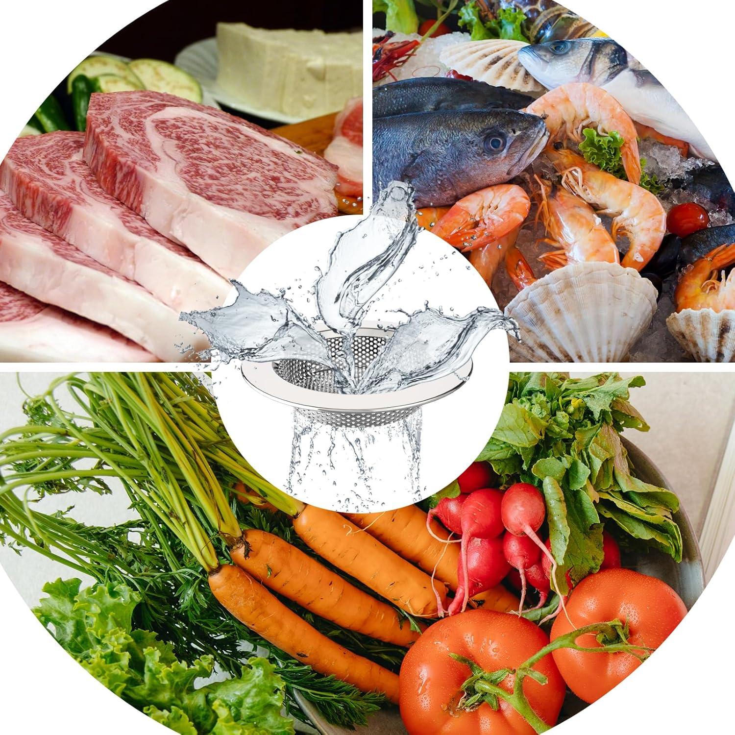 Colador de Fregadero MR.SIGA Acero Inoxidable 3 Piezas 11.2cm