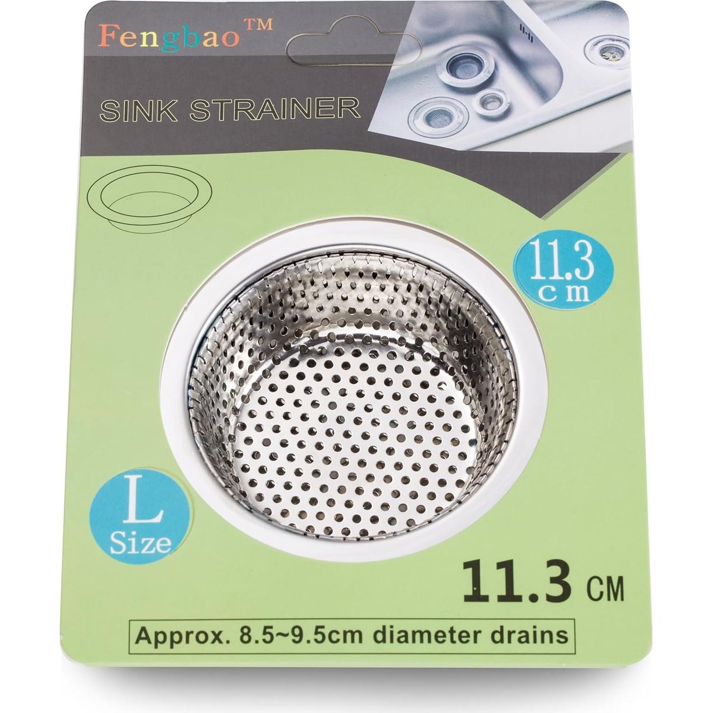 2PCS Colador de Fregadero Fengbao Acero Inoxidable 11.4cm