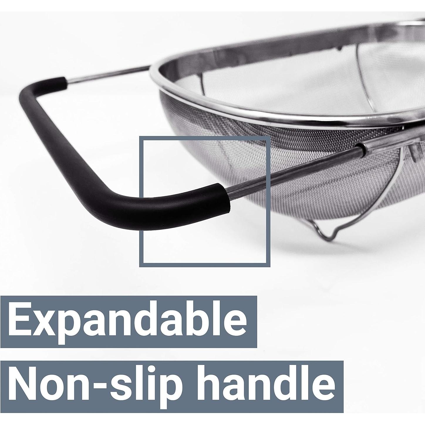 Colador Ovalado de Fregadero Makerstep Acero Inoxidable 35-48 cm