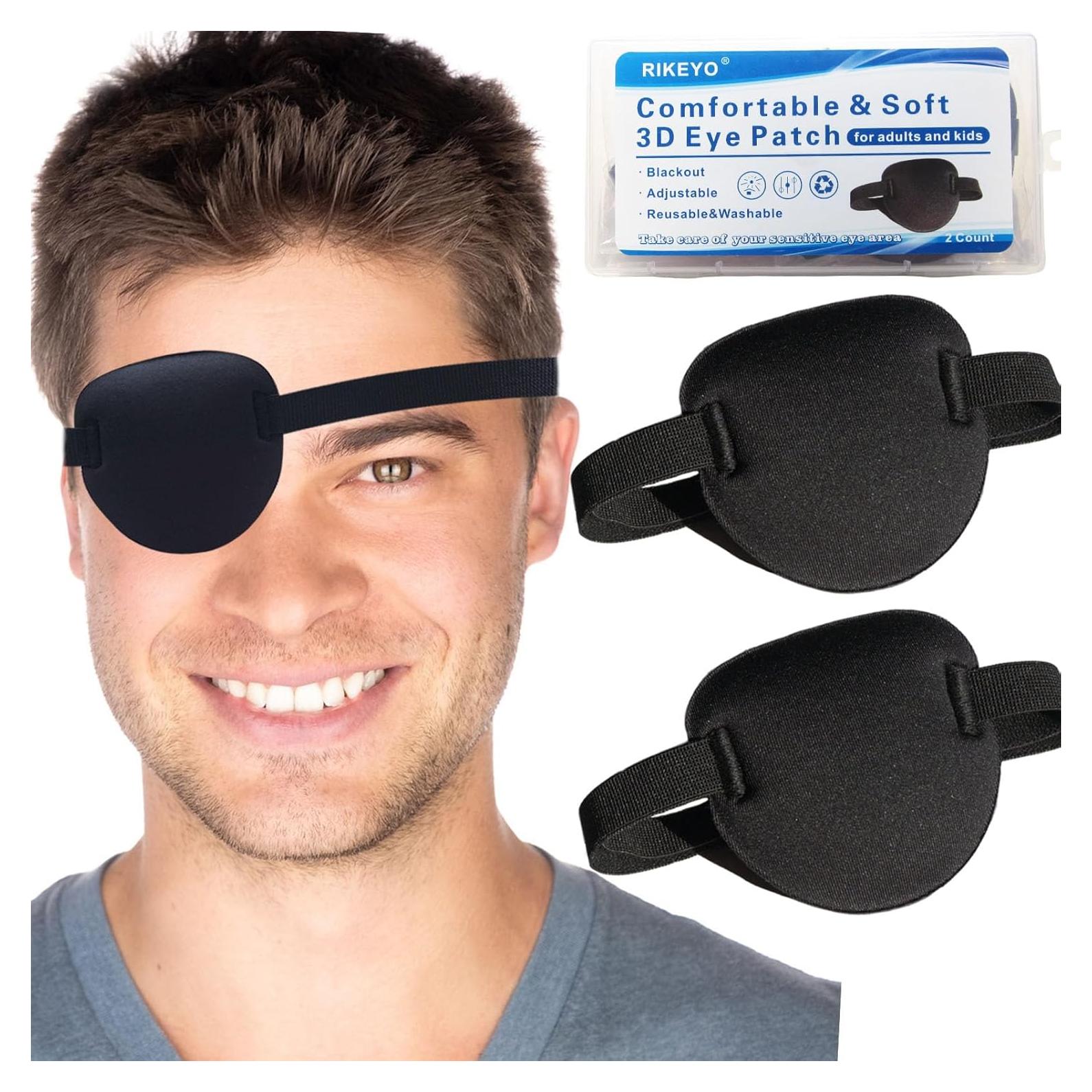 Parche para Ojos RIKEYO 3D Ajustable para Ojo Perezoso