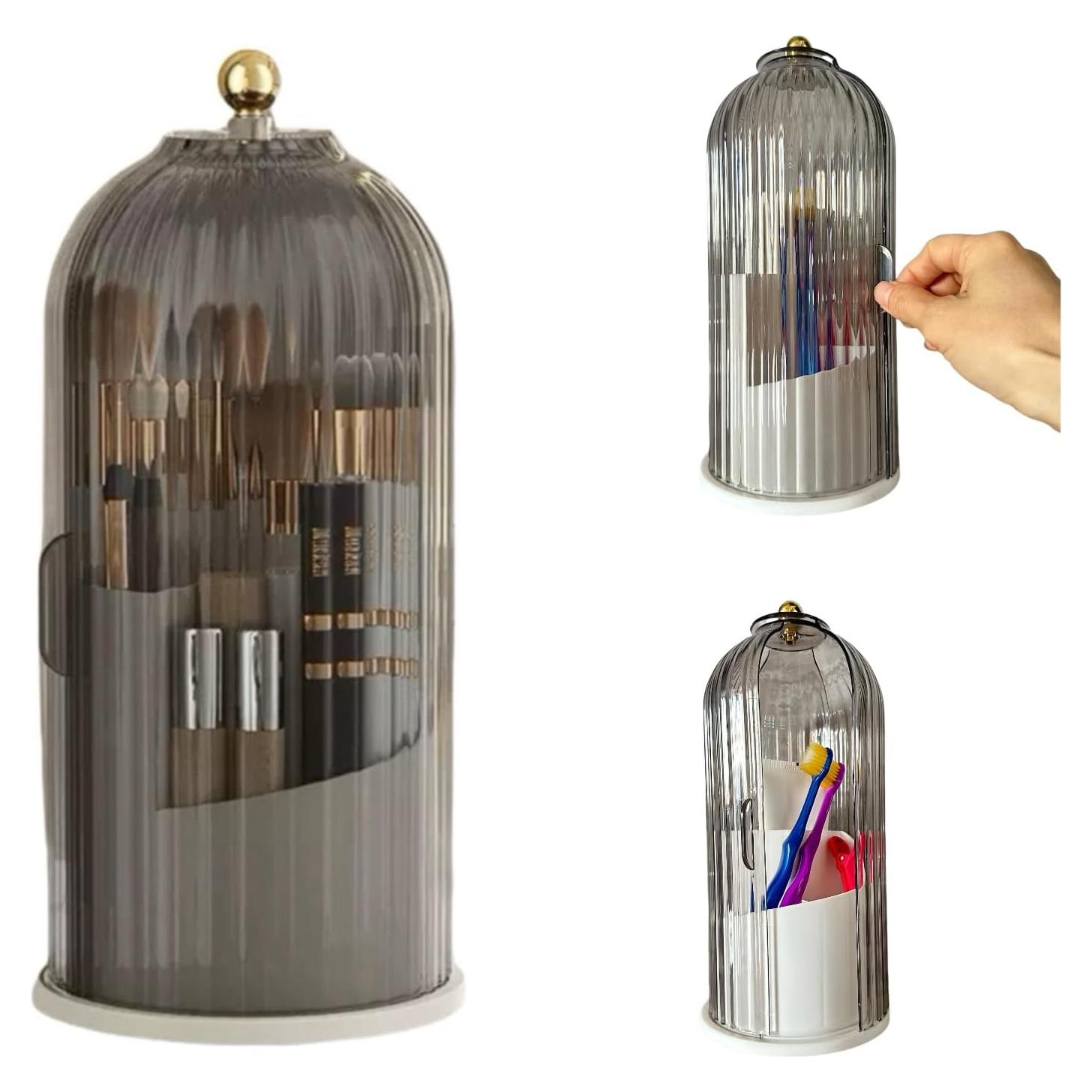 Soporte de Cepillo de Dientes Cubierto Aimery 27 cm Negro