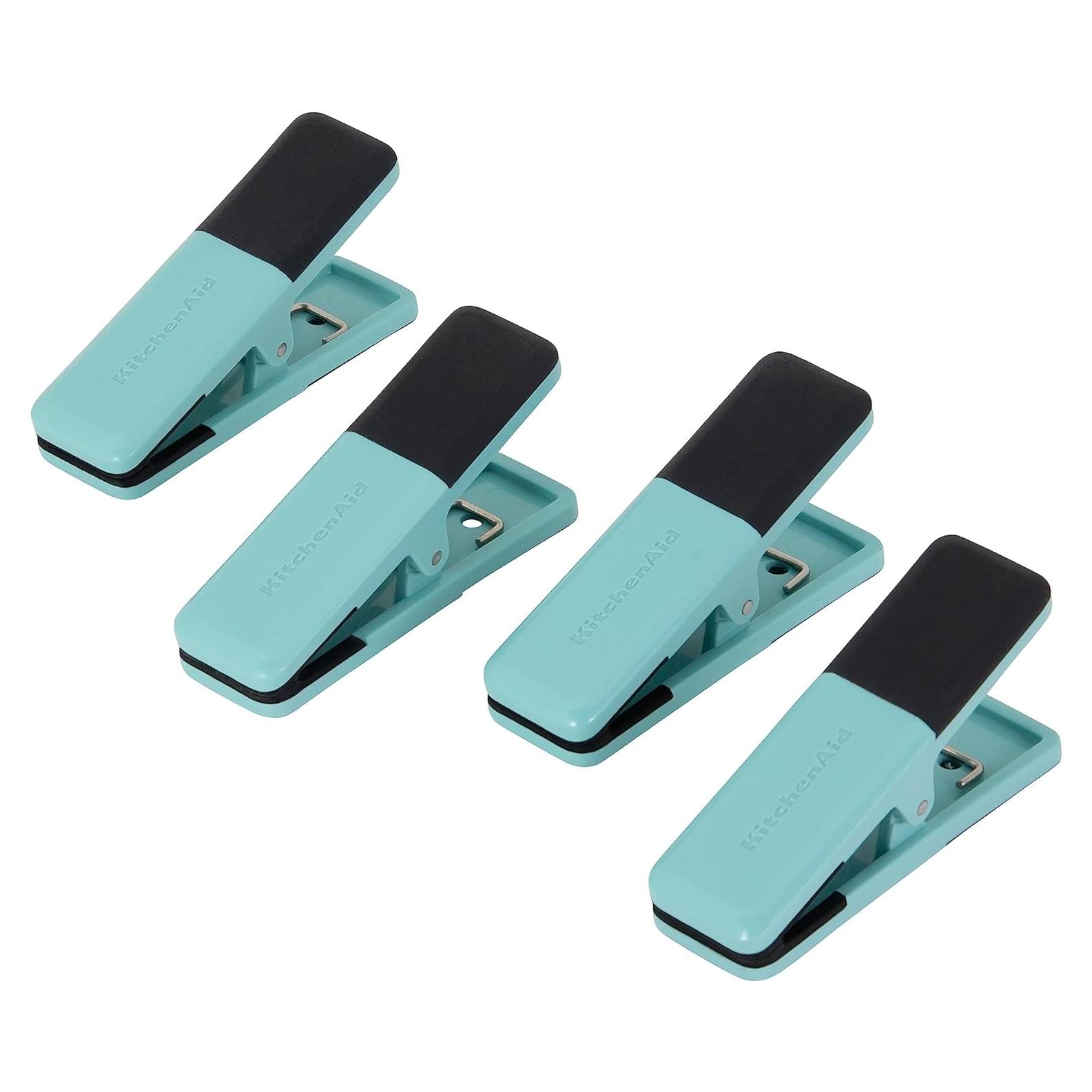 Set de 4 Pinzas de Cocina KitchenAid Aqua Sky, Antideslizantes