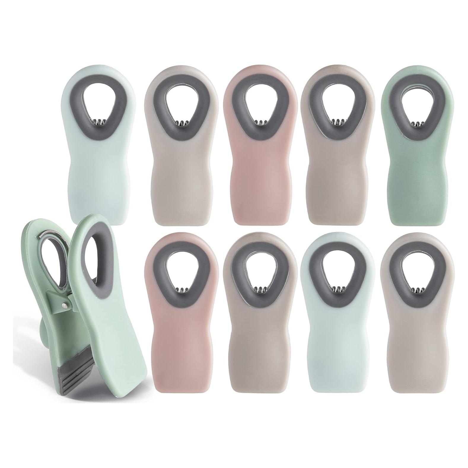 Clips para Bolsas Cook with Color Menta y Gris - 10 Piezas