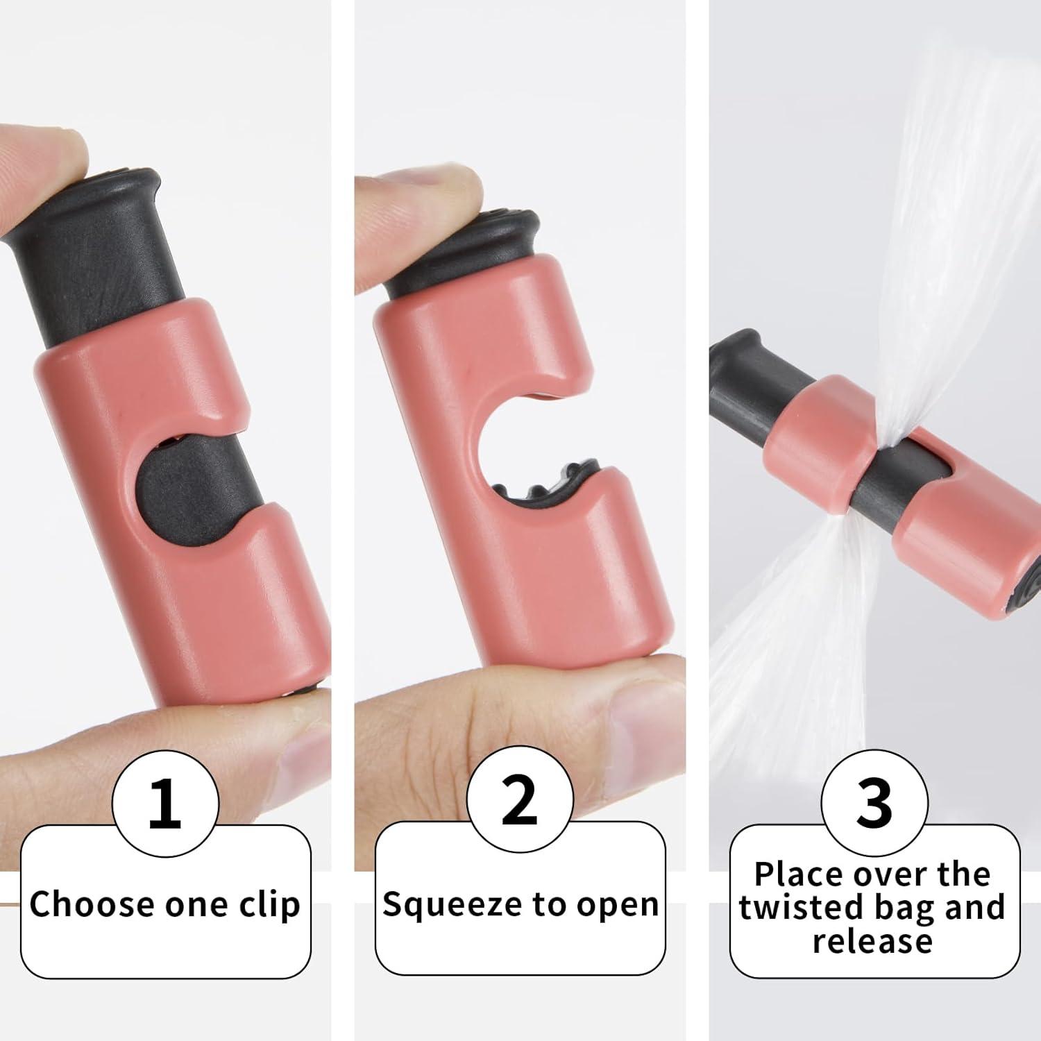 Pinzas para bolsas de pan Hedameili 10 piezas colores