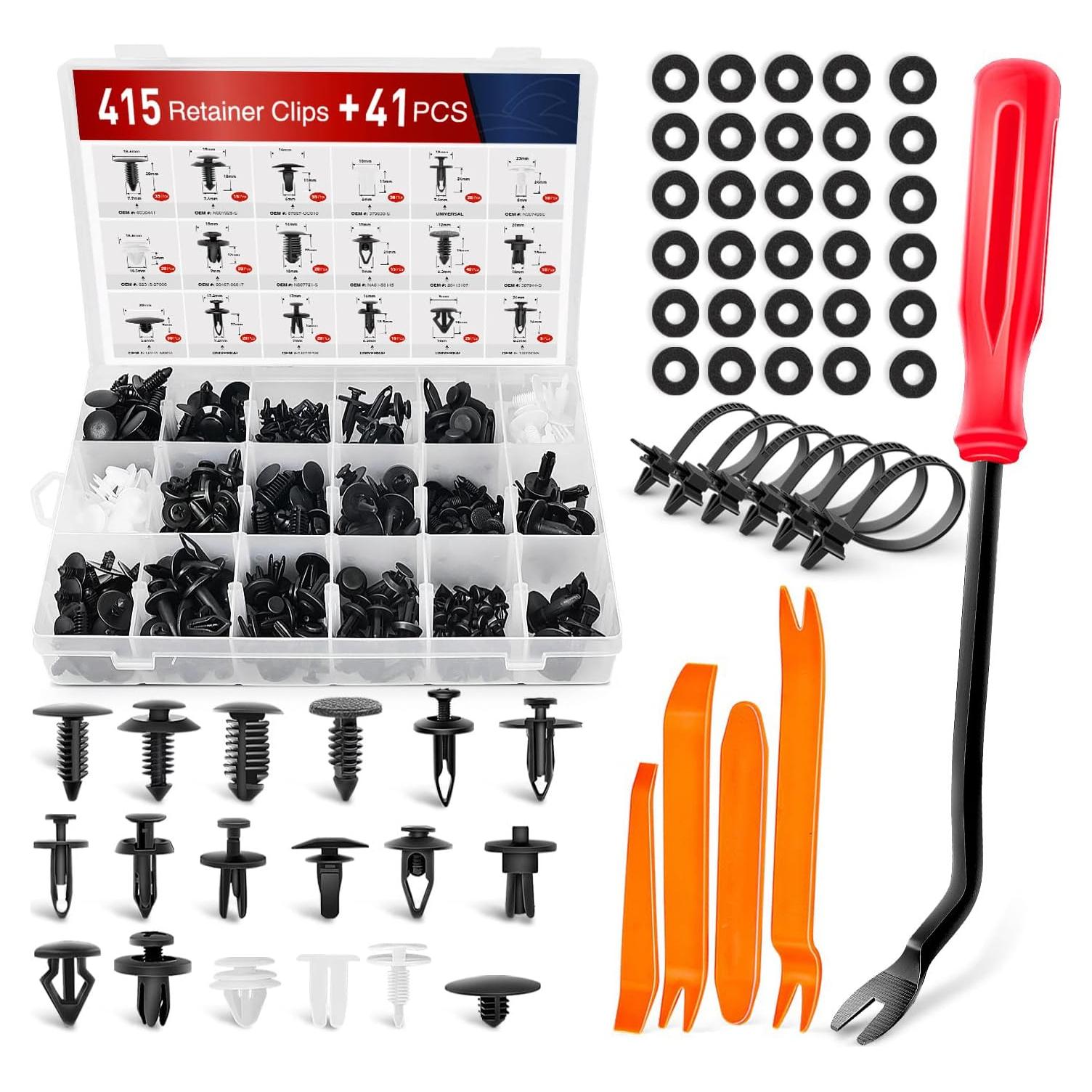 Kit 415 Piezas Clips de Retención Nilight CL-19 para Autos