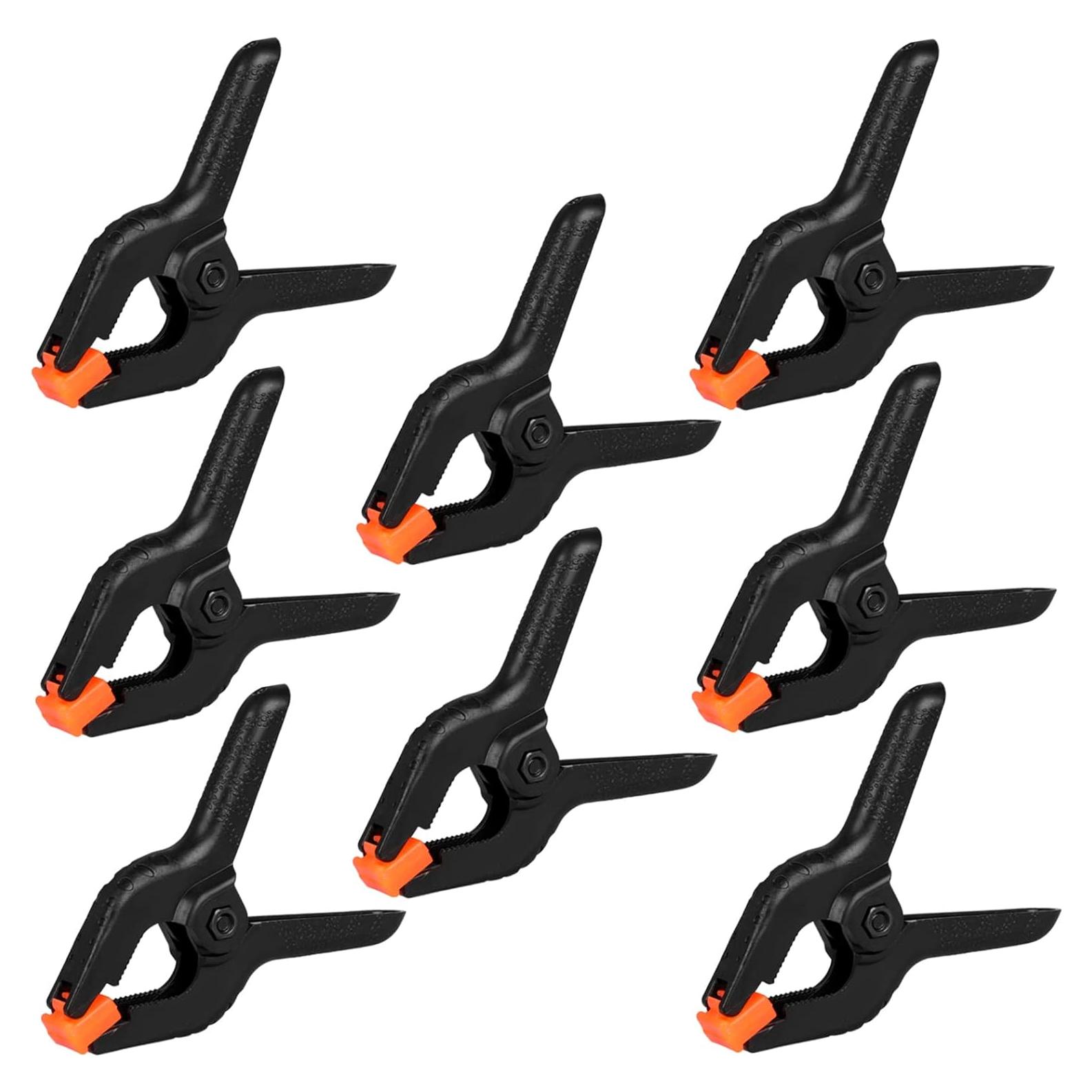 Paquete de 12 abrazaderas de resorte Romeda 8.89 cm Negro