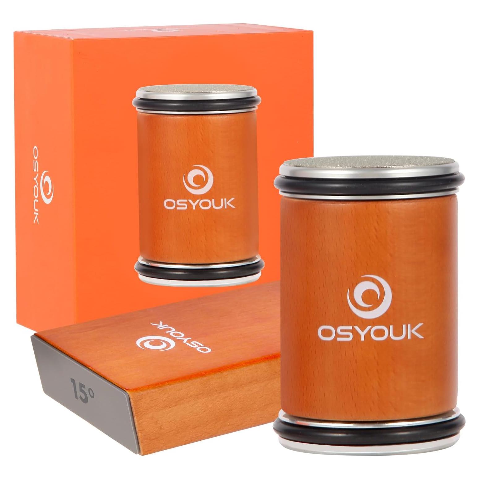 Afilador de cuchillos Osyouk con ángulos magnéticos 15° y 20°