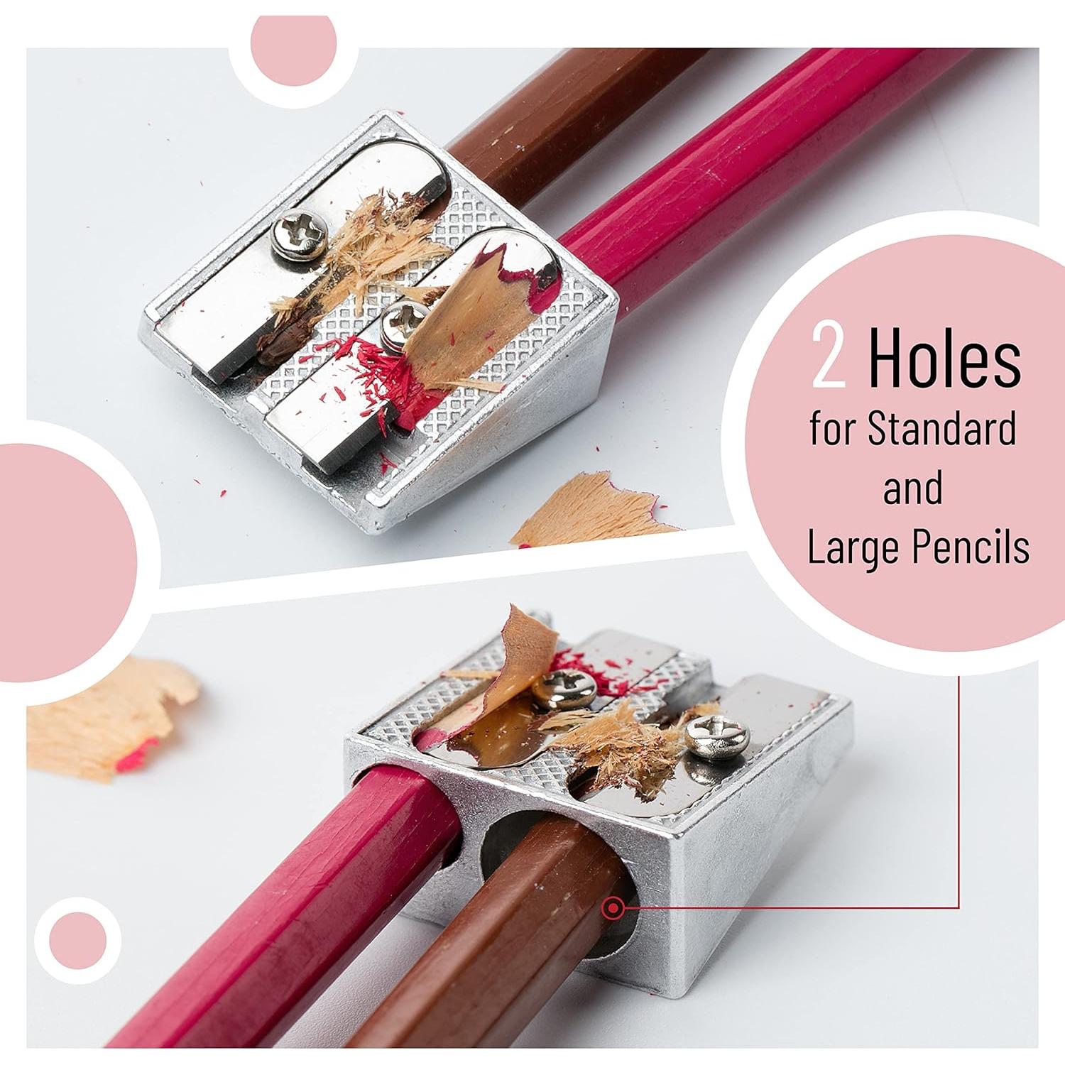 Sacapuntas de Metal Mr. Pen 2 Agujeros Paquete de 6