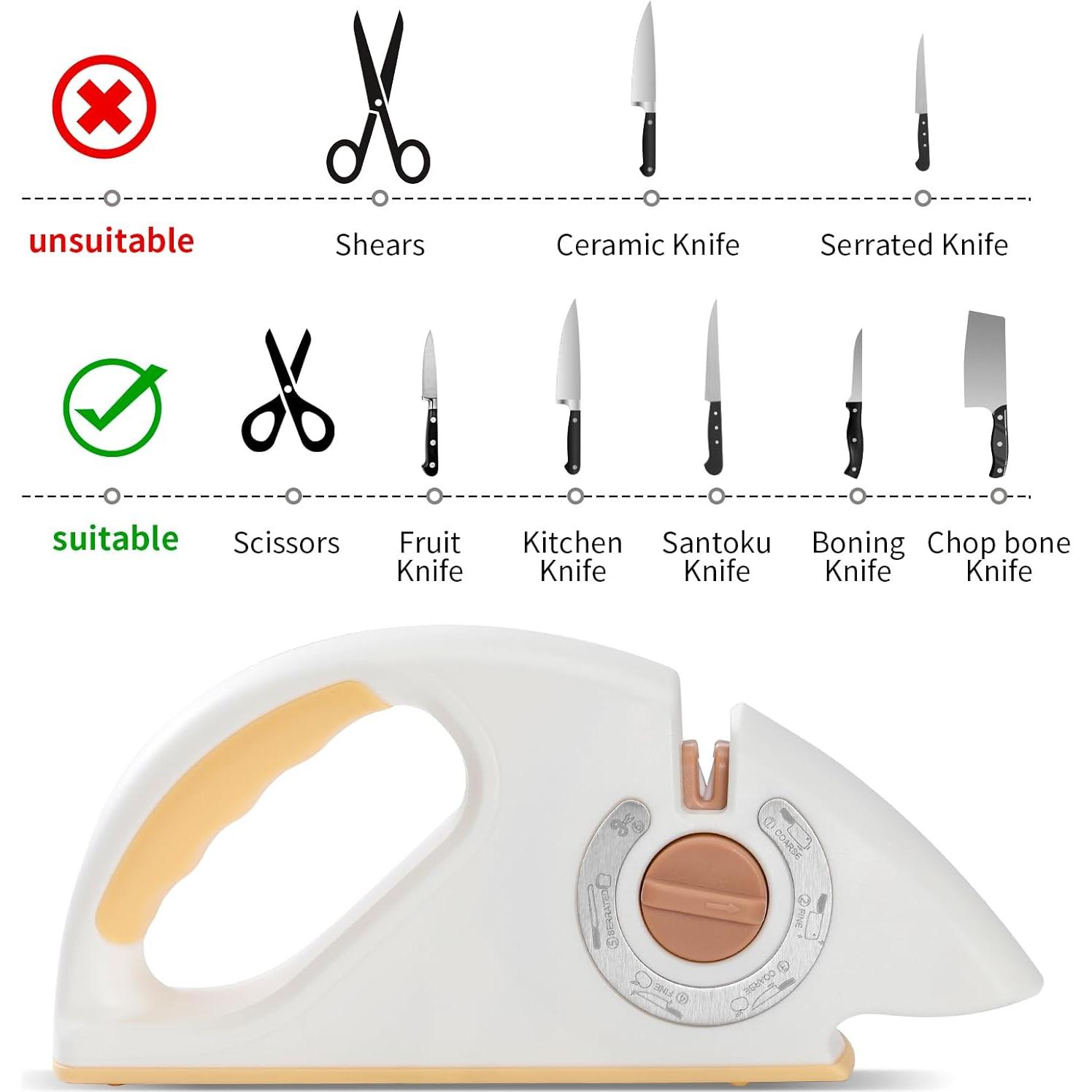 Afilador de cuchillos multifuncional para cocina 272g