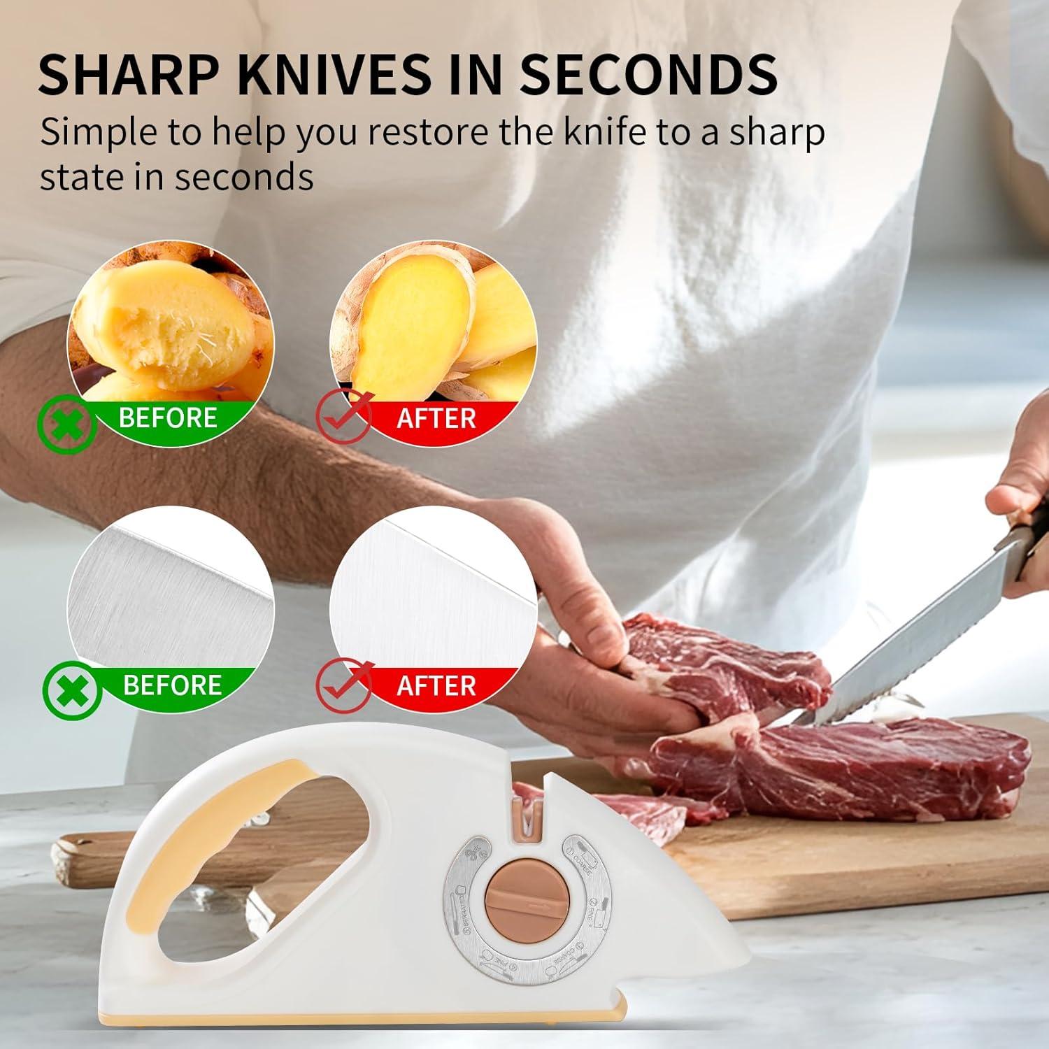 Afilador de cuchillos multifuncional para cocina 272g