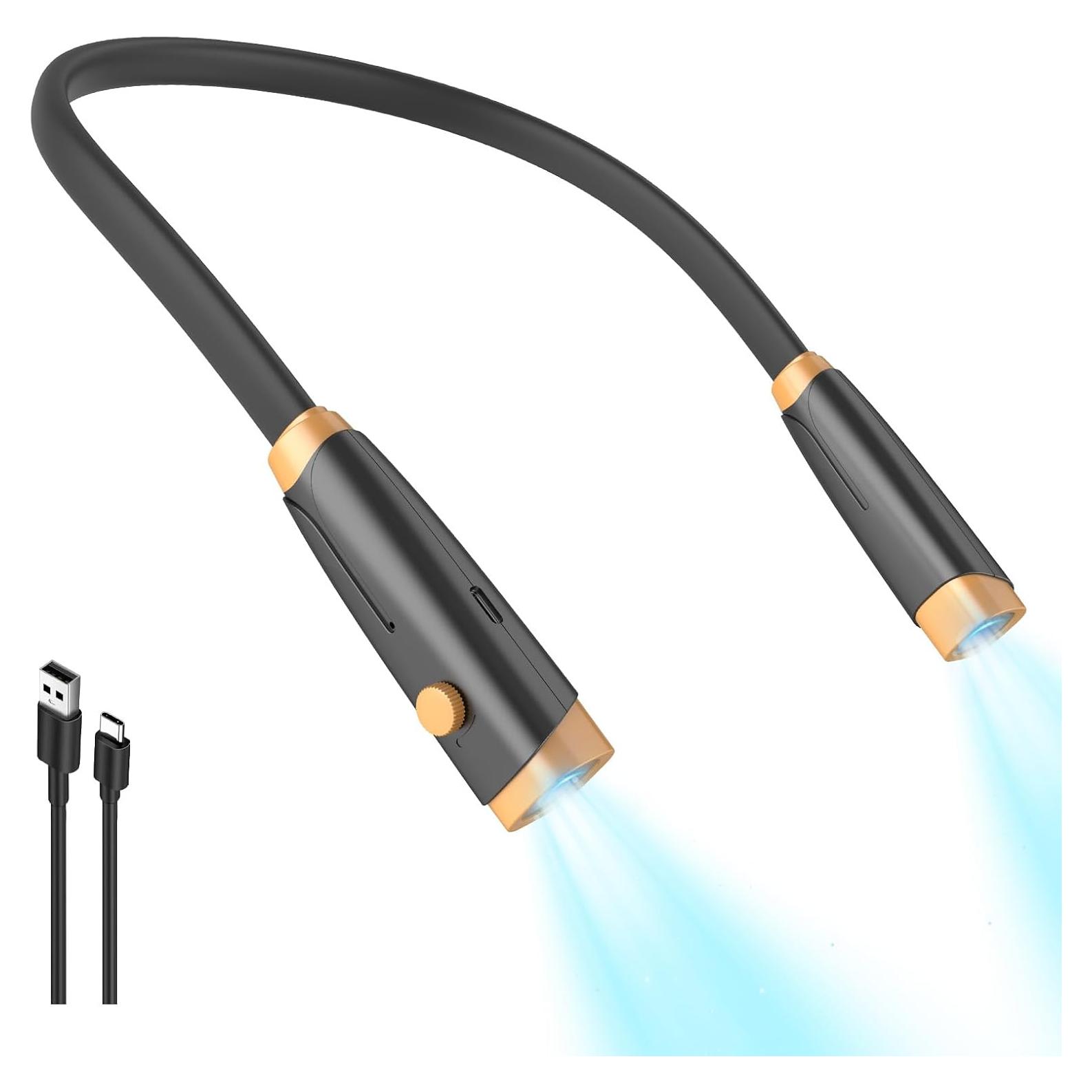 Luz de Cuello LED Conlason Recargable 3 Colores Flexible