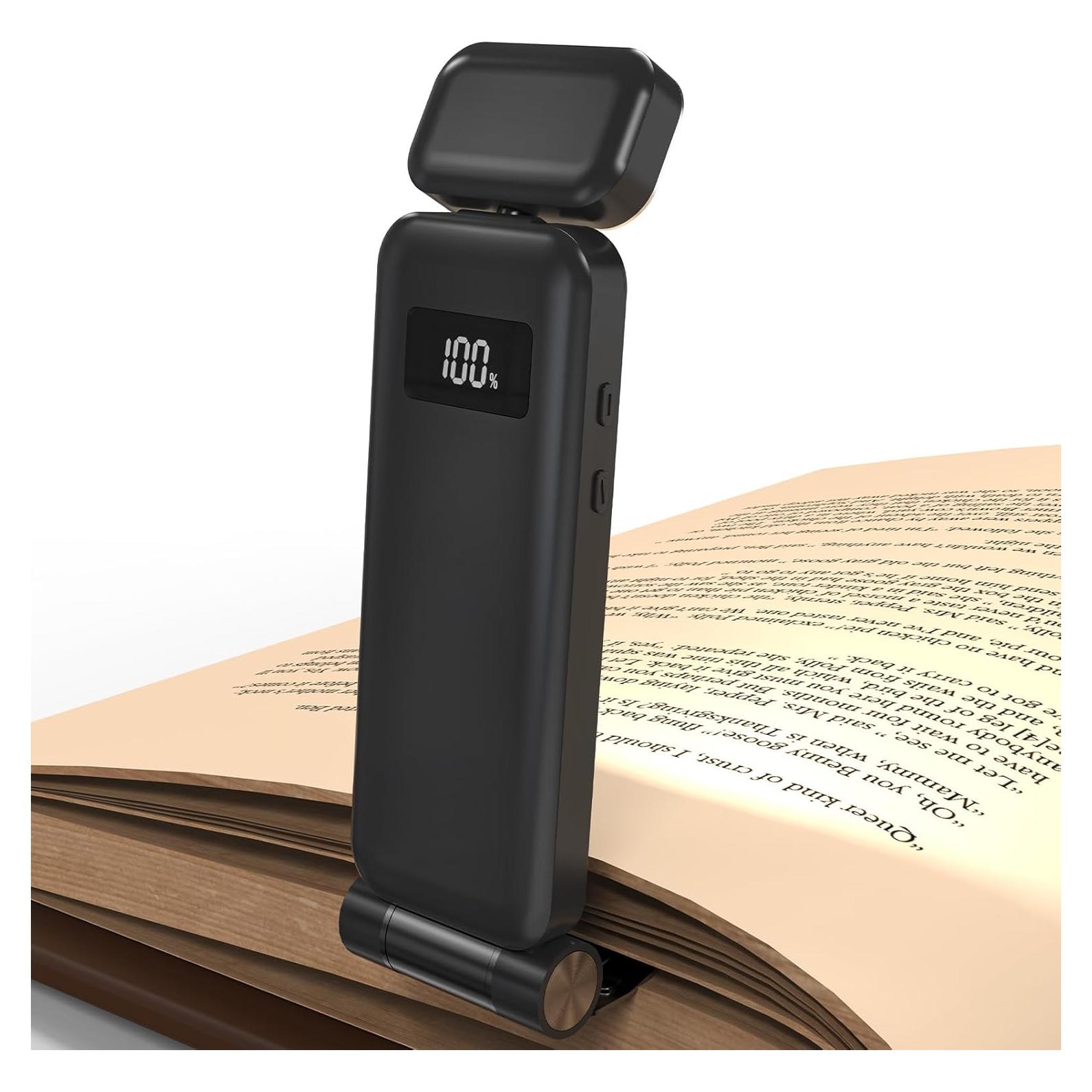 Luz de libro recargable Banghe BT-14 con clip y 9 modos