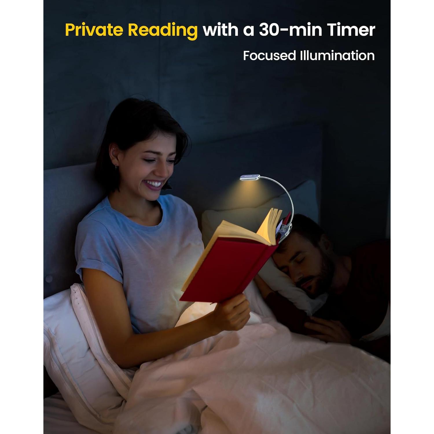 Luz de Lectura Recargable Glocusent Posh Premium 1800K