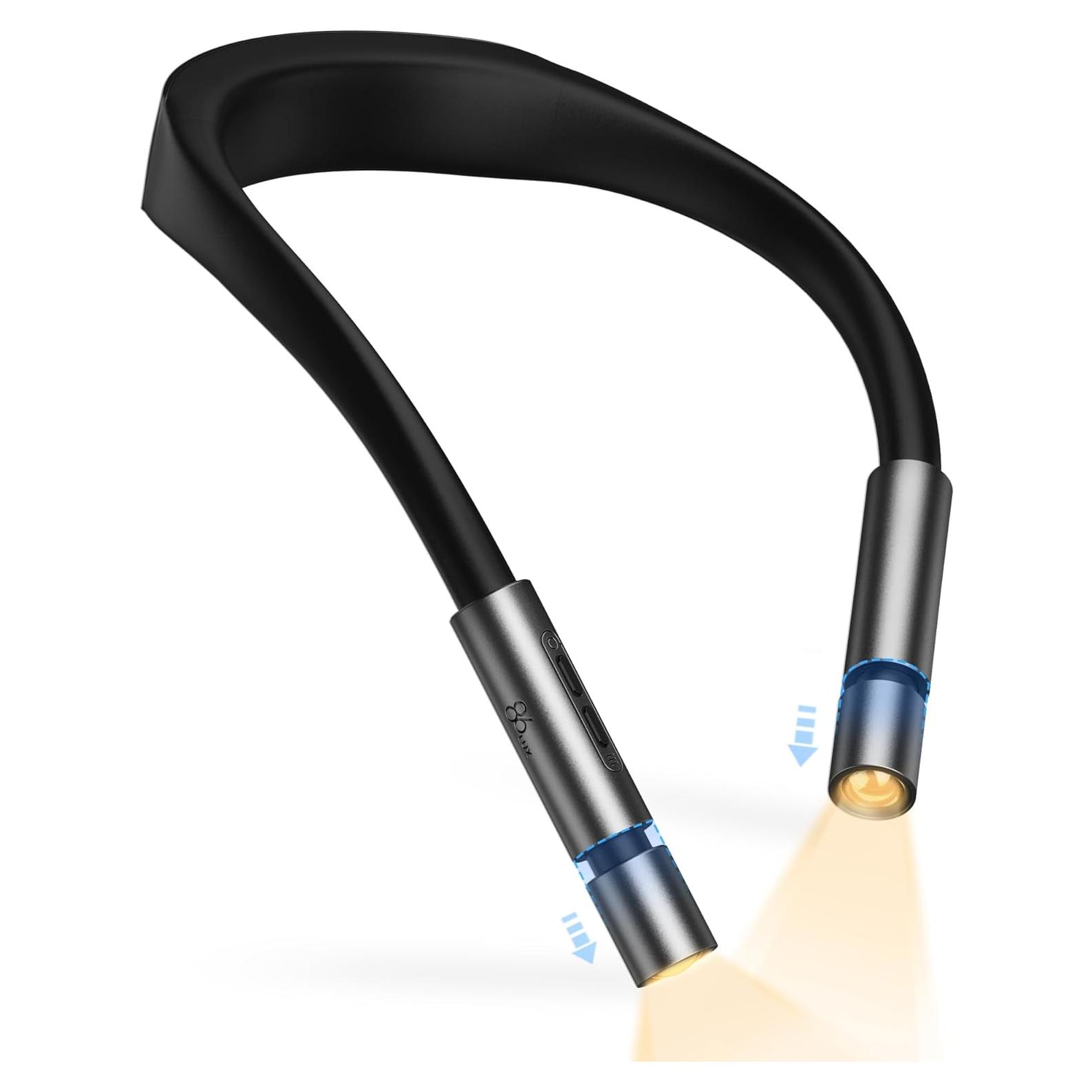 Luz LED de Lectura para Cuello 86lux, 3 Colores, Manos Libres