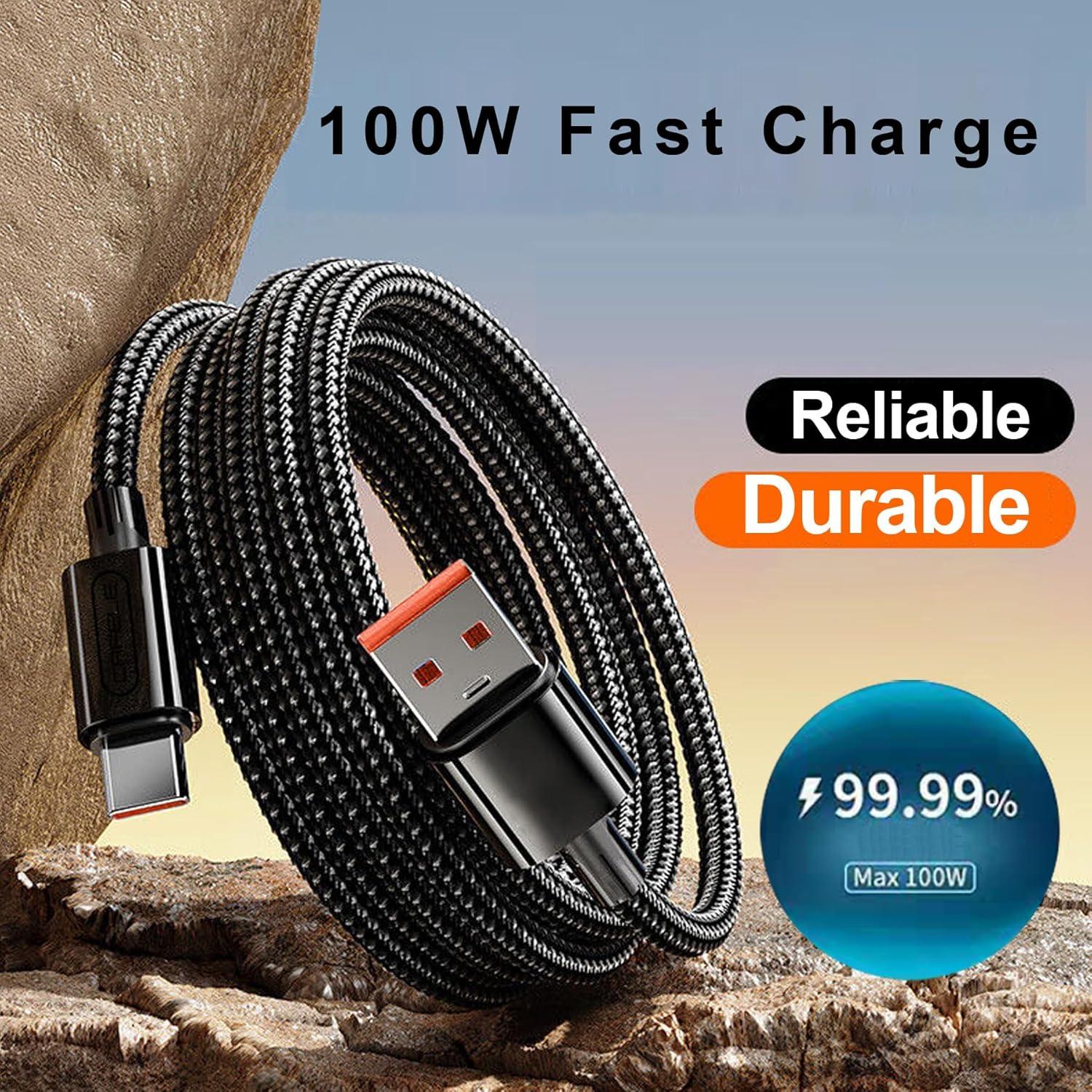 Cable de Carga USB-C Trenzado Nylon 1m para Luces de Lectura