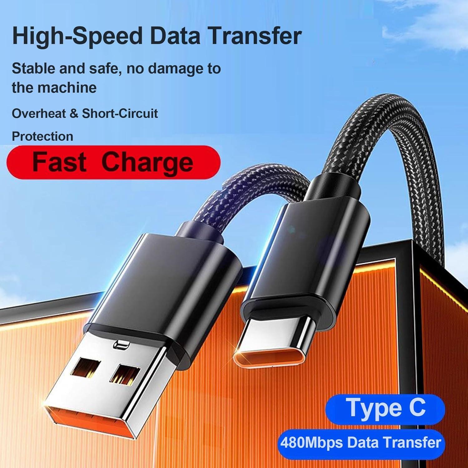 Cable de Carga USB-C Trenzado Nylon 1m para Luces de Lectura