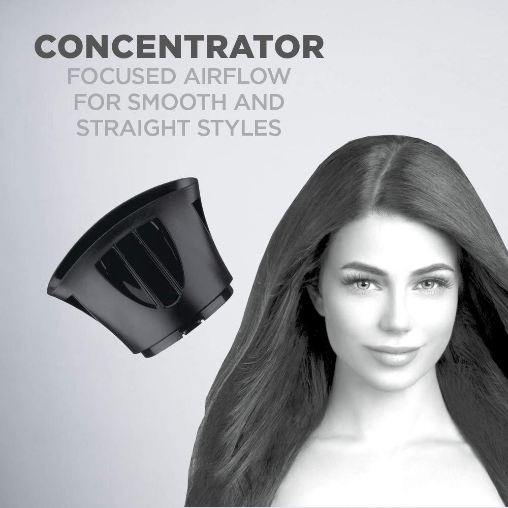 Secador de Pelo Iónico Conair 1875W Azul/Negro con Difusor