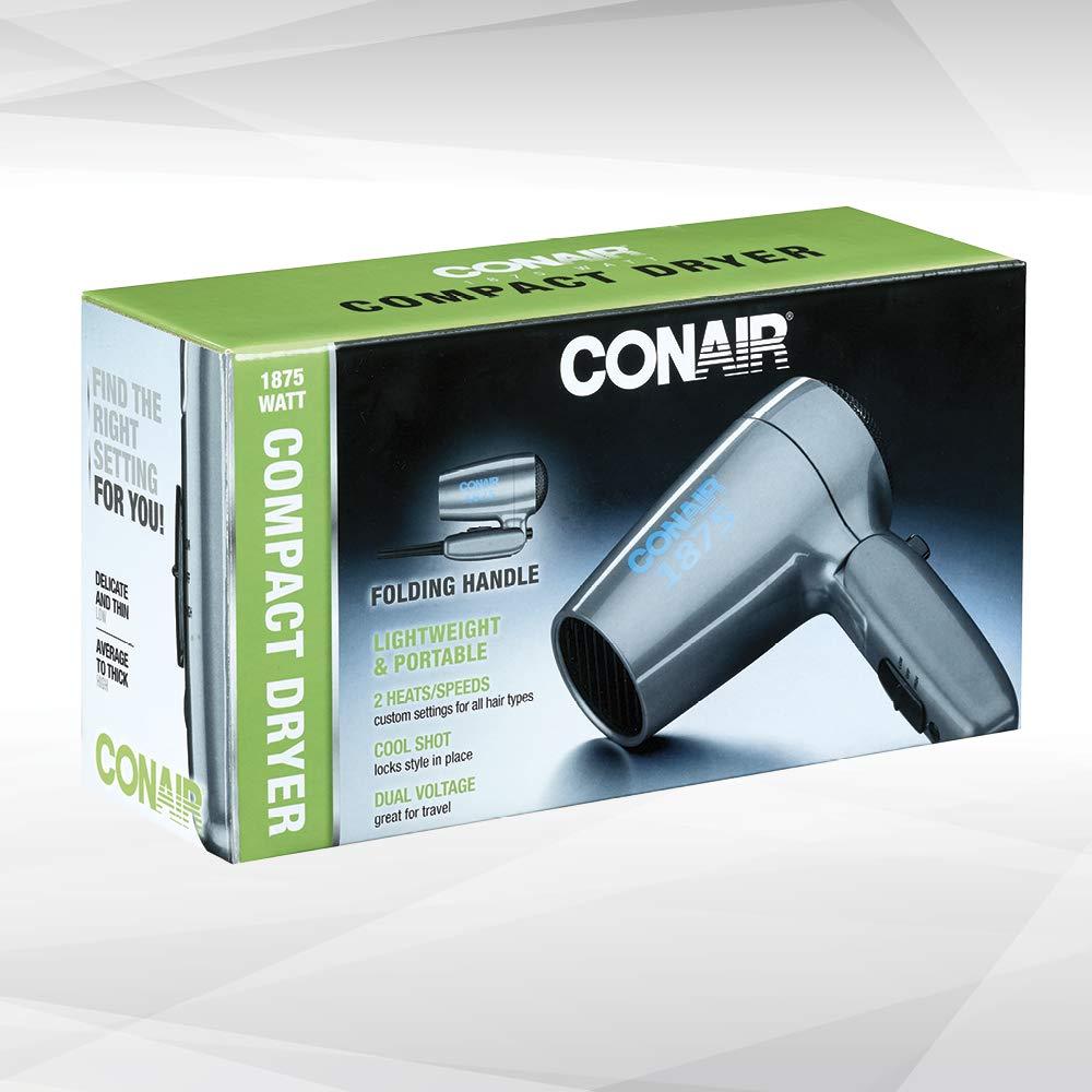 Secador de pelo de viaje Conair 1875W con mango plegable