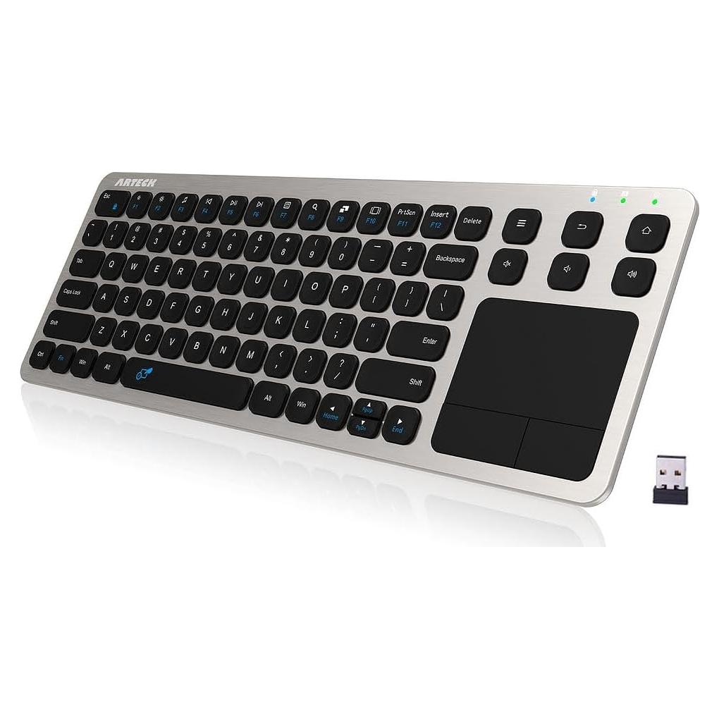 Teclado Inalámbrico Arteck HW197 con Panel Táctil y USB
