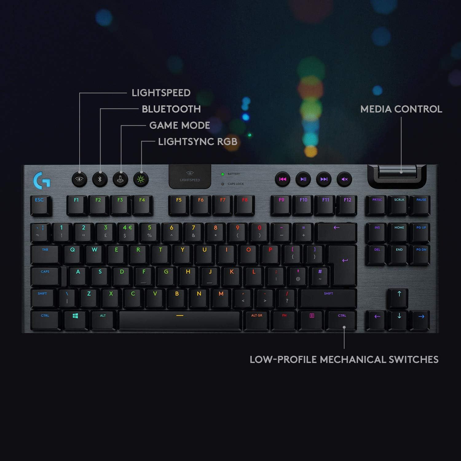 Teclado Mecánico Inalámbrico Logitech G915 TKL RGB