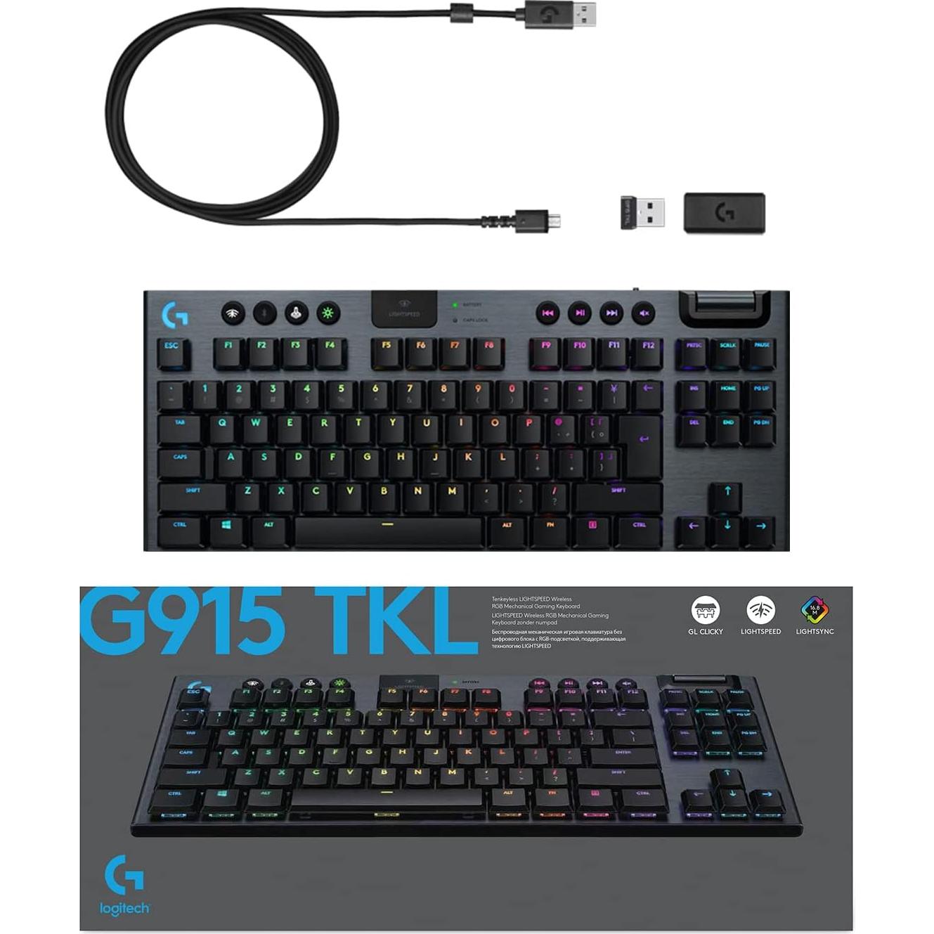 Teclado Mecánico Inalámbrico Logitech G915 TKL RGB