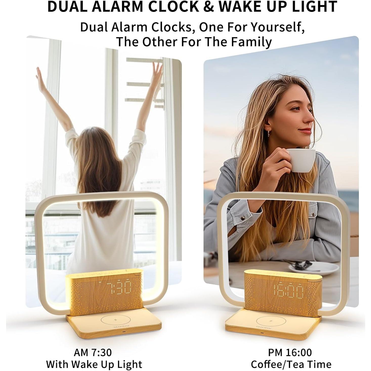 Despertador de Amanecer Blonbar AJ310 con Luz Táctil